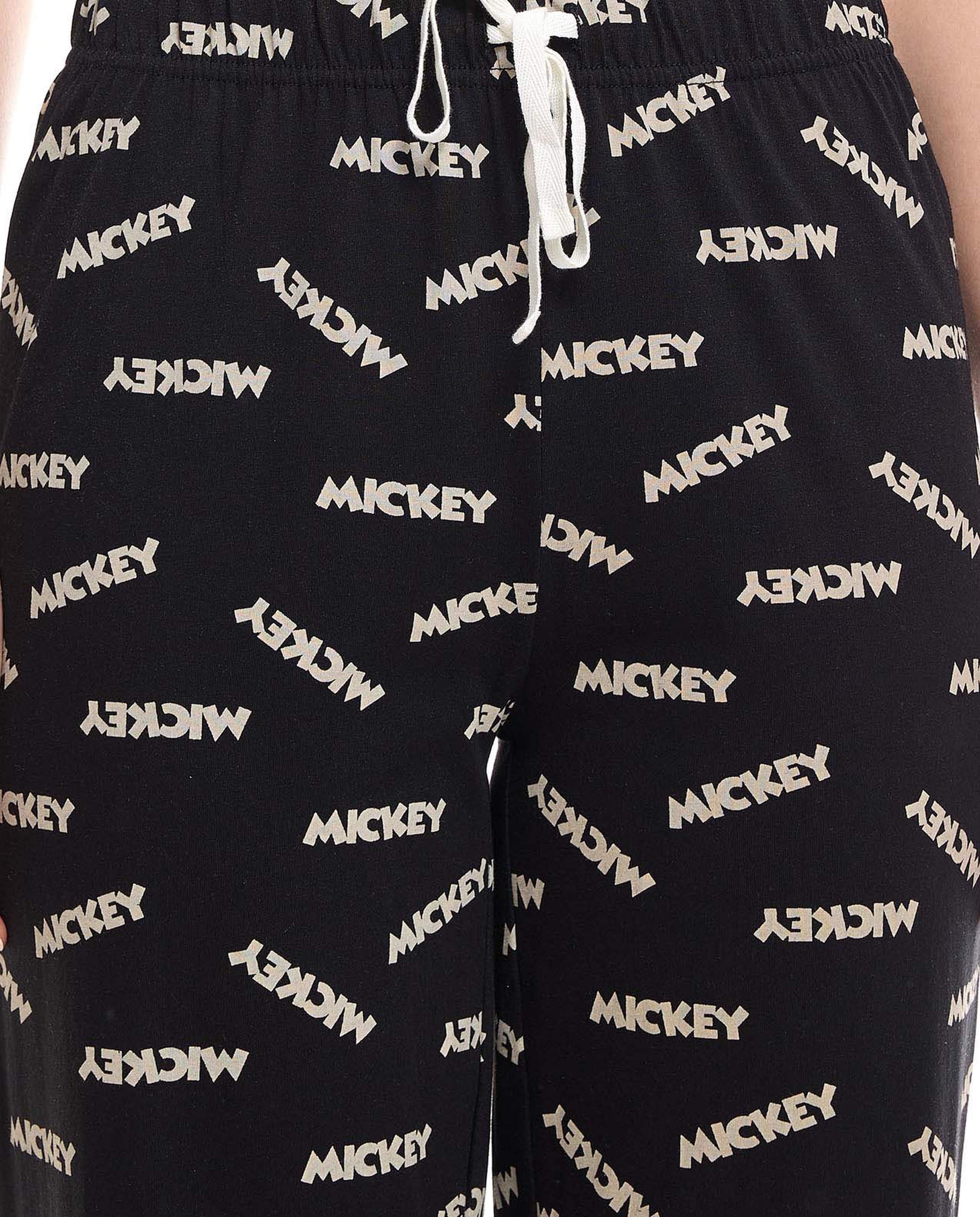 Mickey Mouse Print Pyjama Set