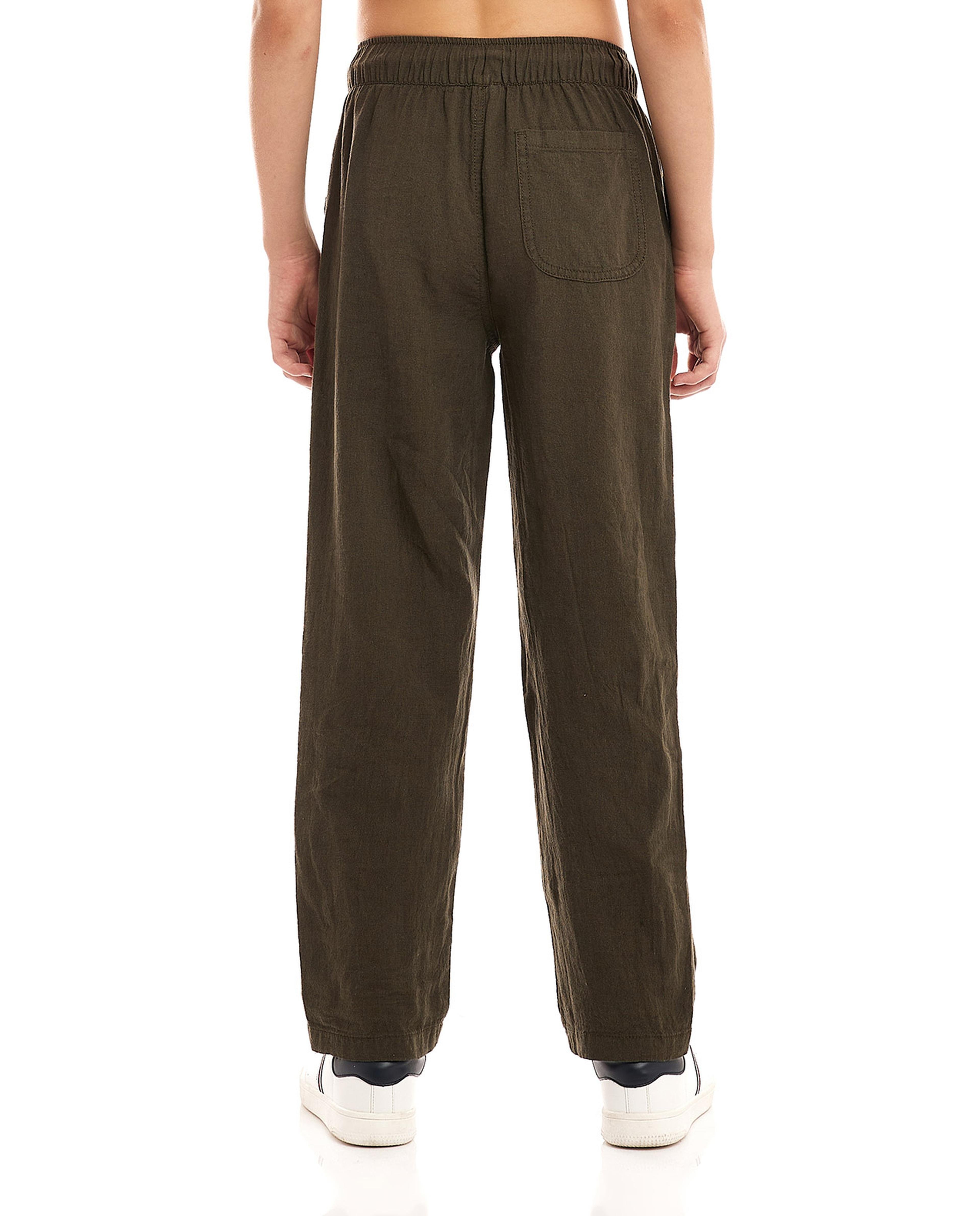 Woven Pants with Drawstring Waist