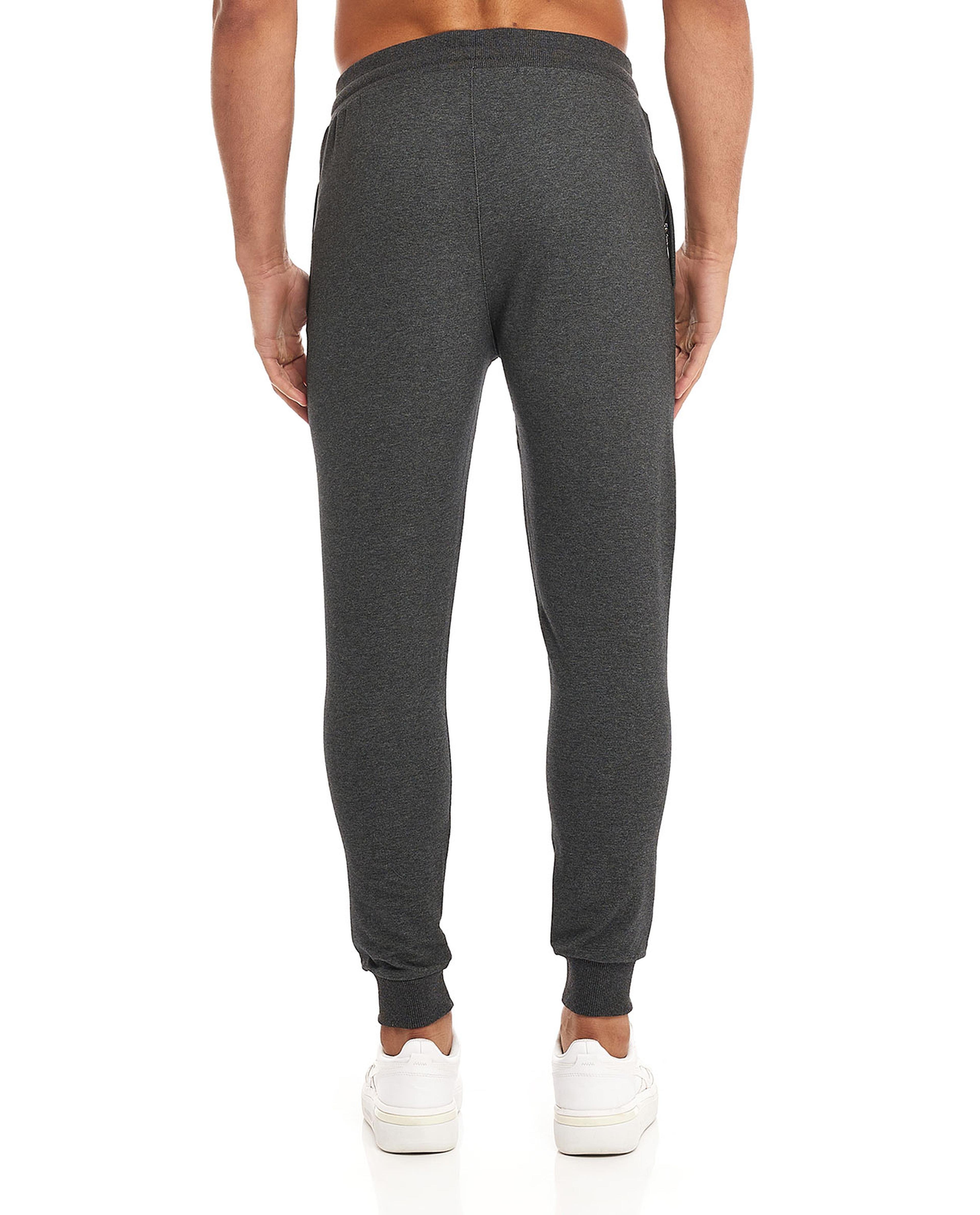 Solid Knitted Joggers with Drawstring Waist
