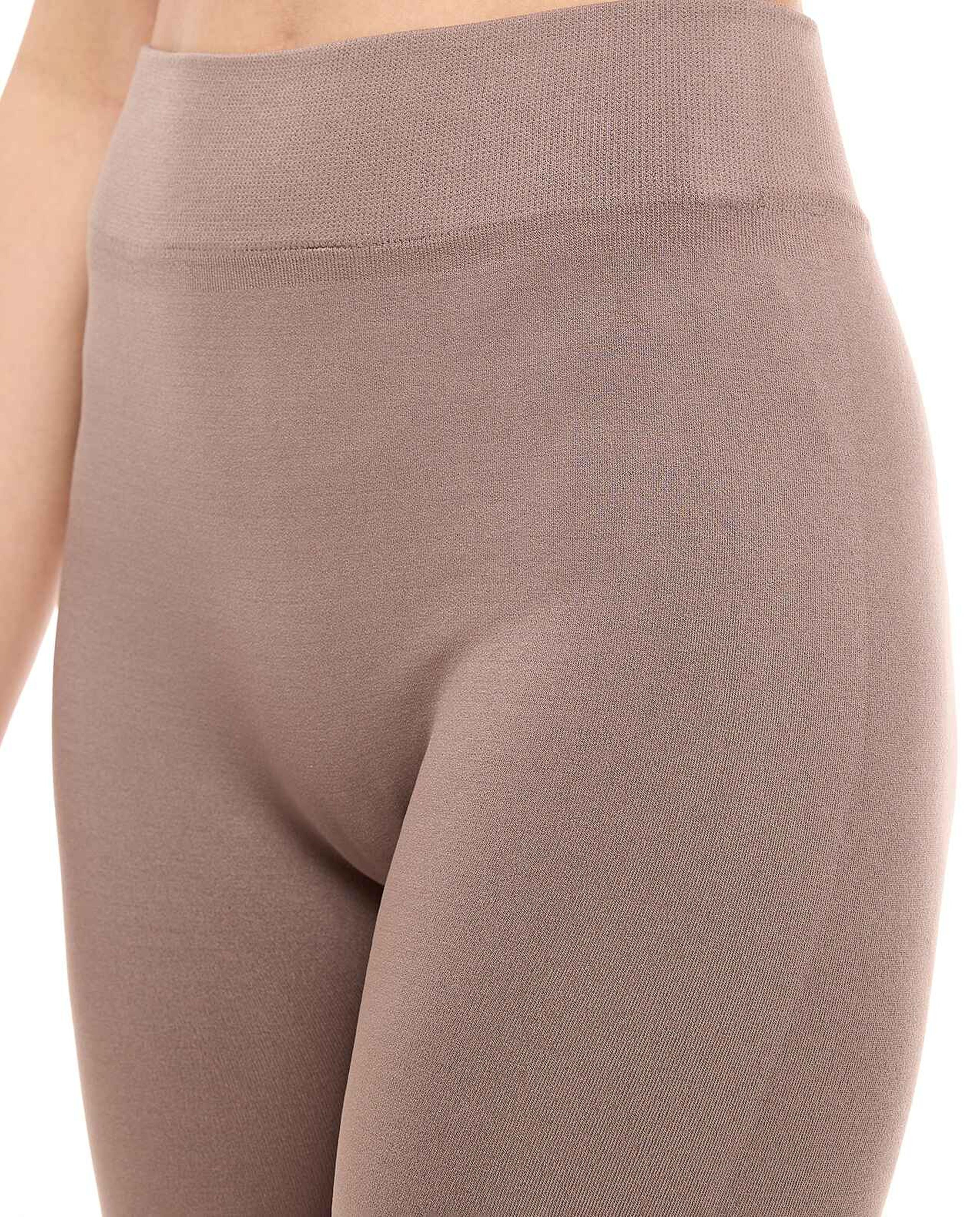 Solid Seamless Leggings with Elastic Waist
