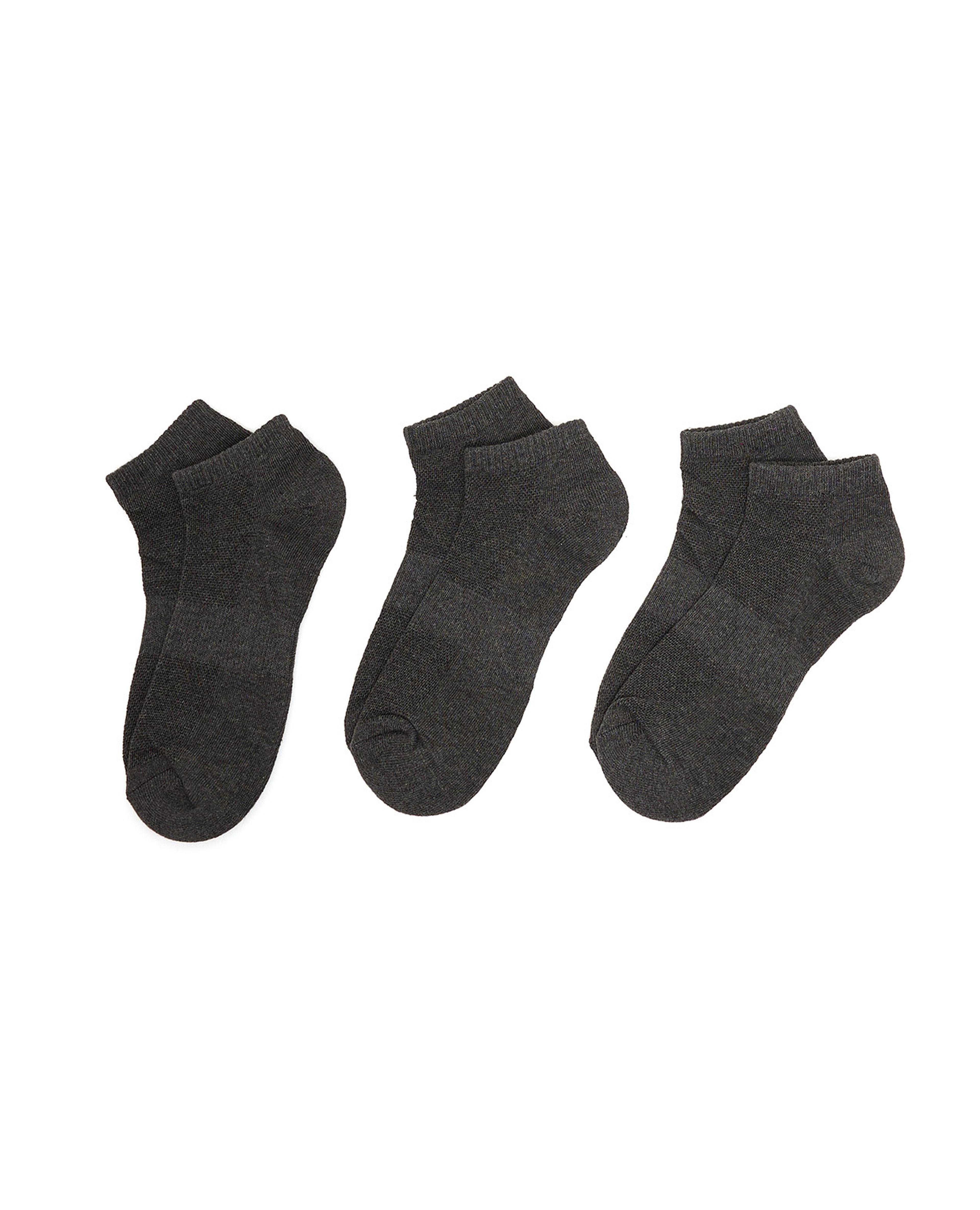 Pack of 3 Knitted Ankle Socks