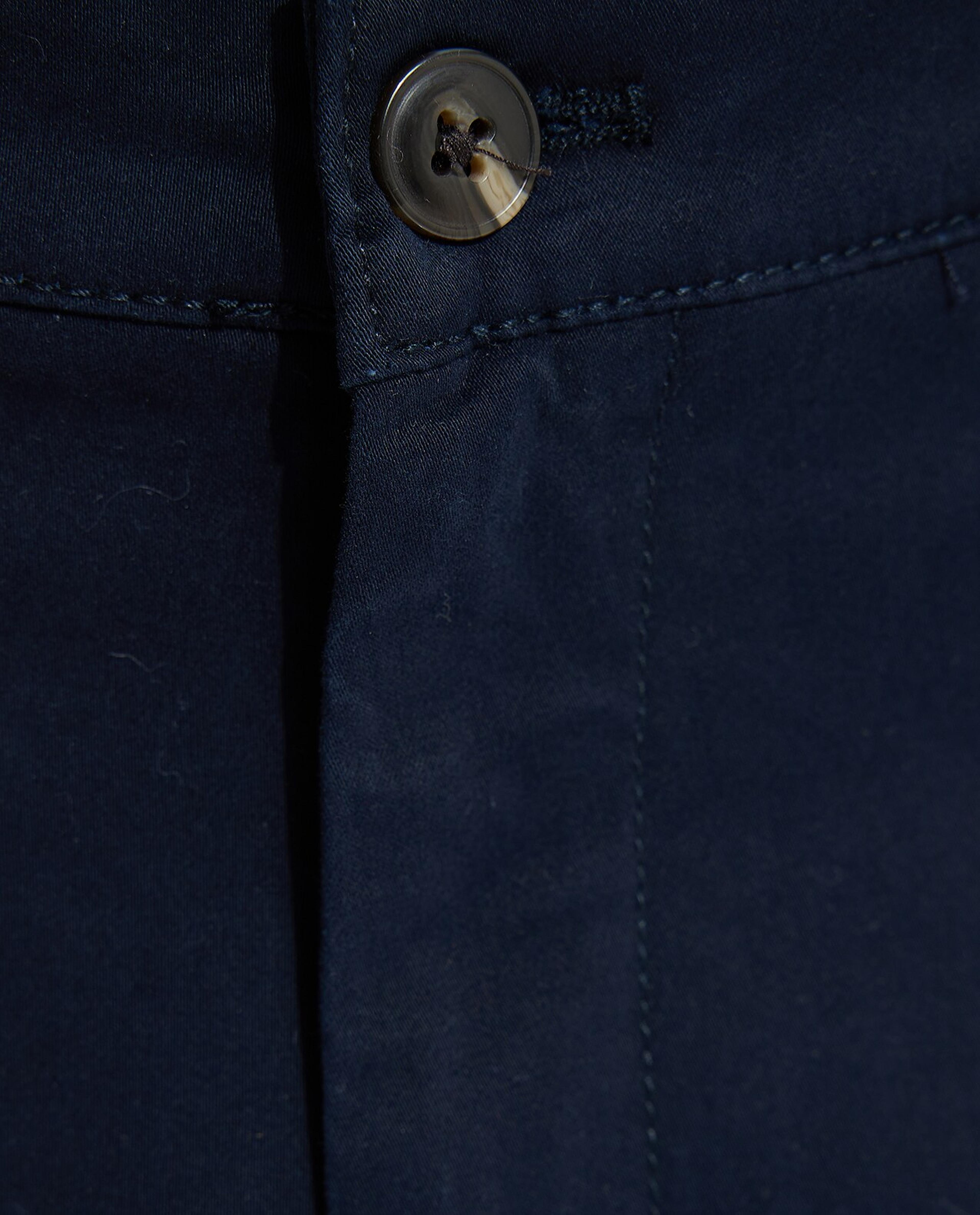 Solid Tapered Fit Pants with Button Closure