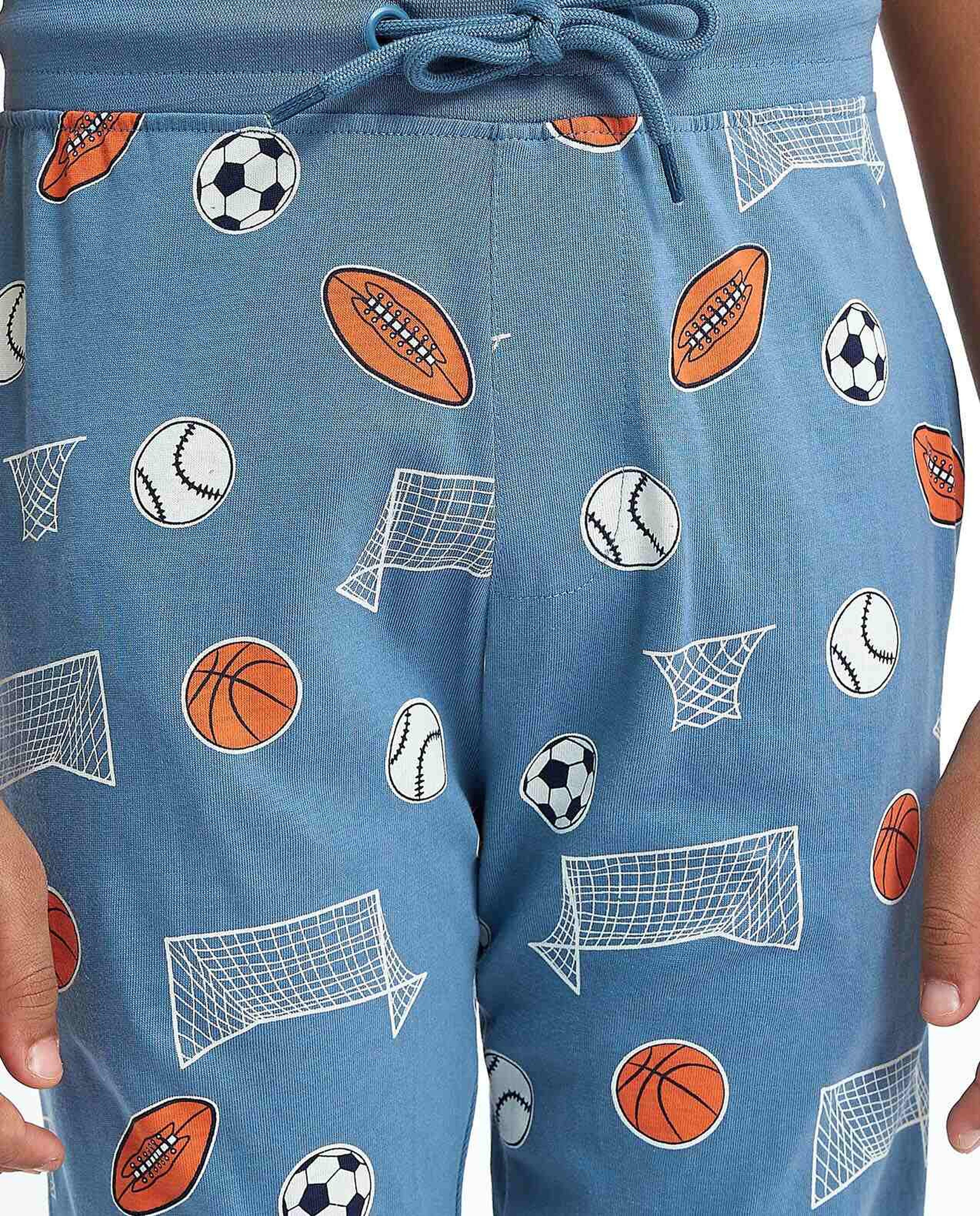 Printed Short Sleeves Pyjama Set