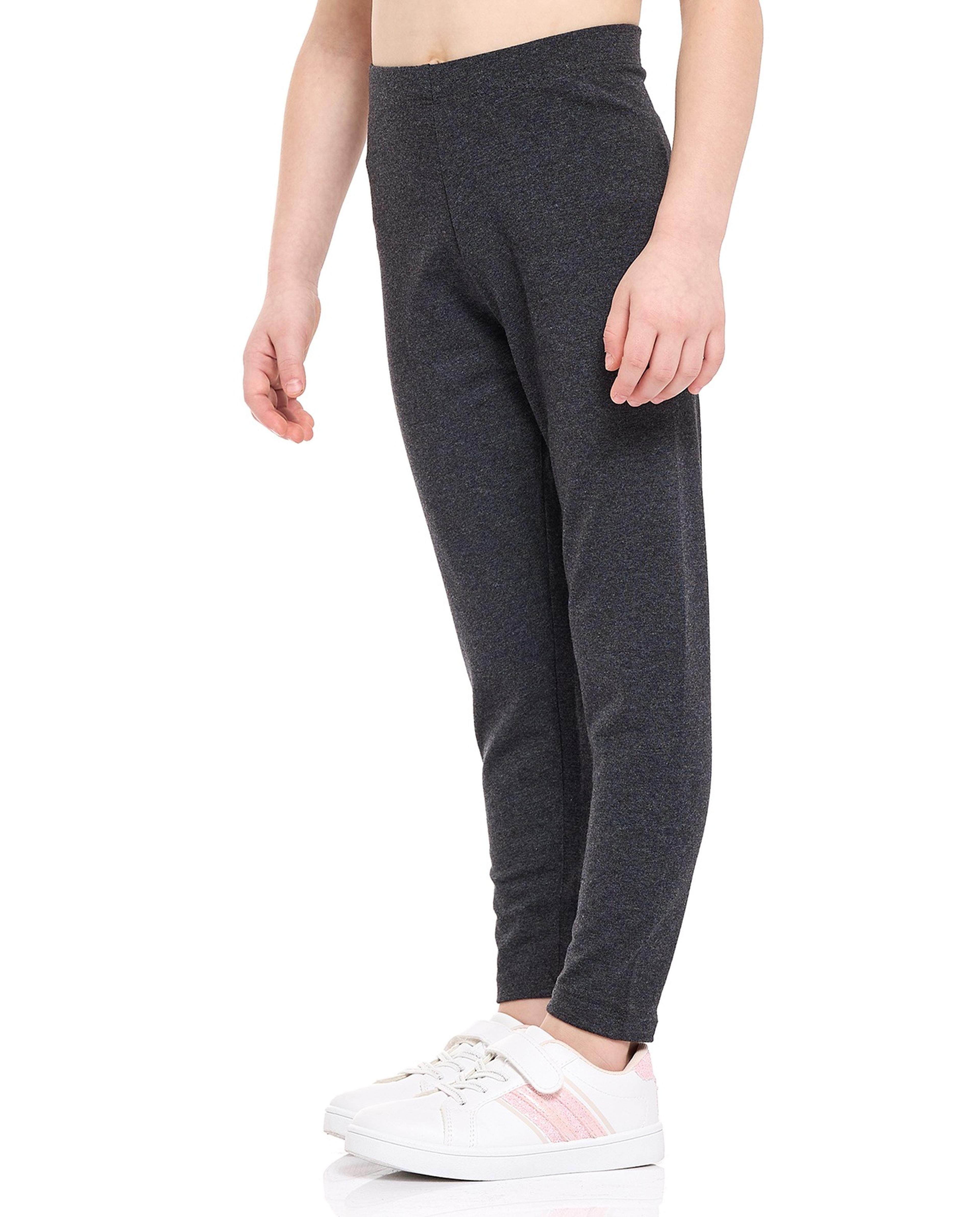 Knitted Leggings with Elastic Waist