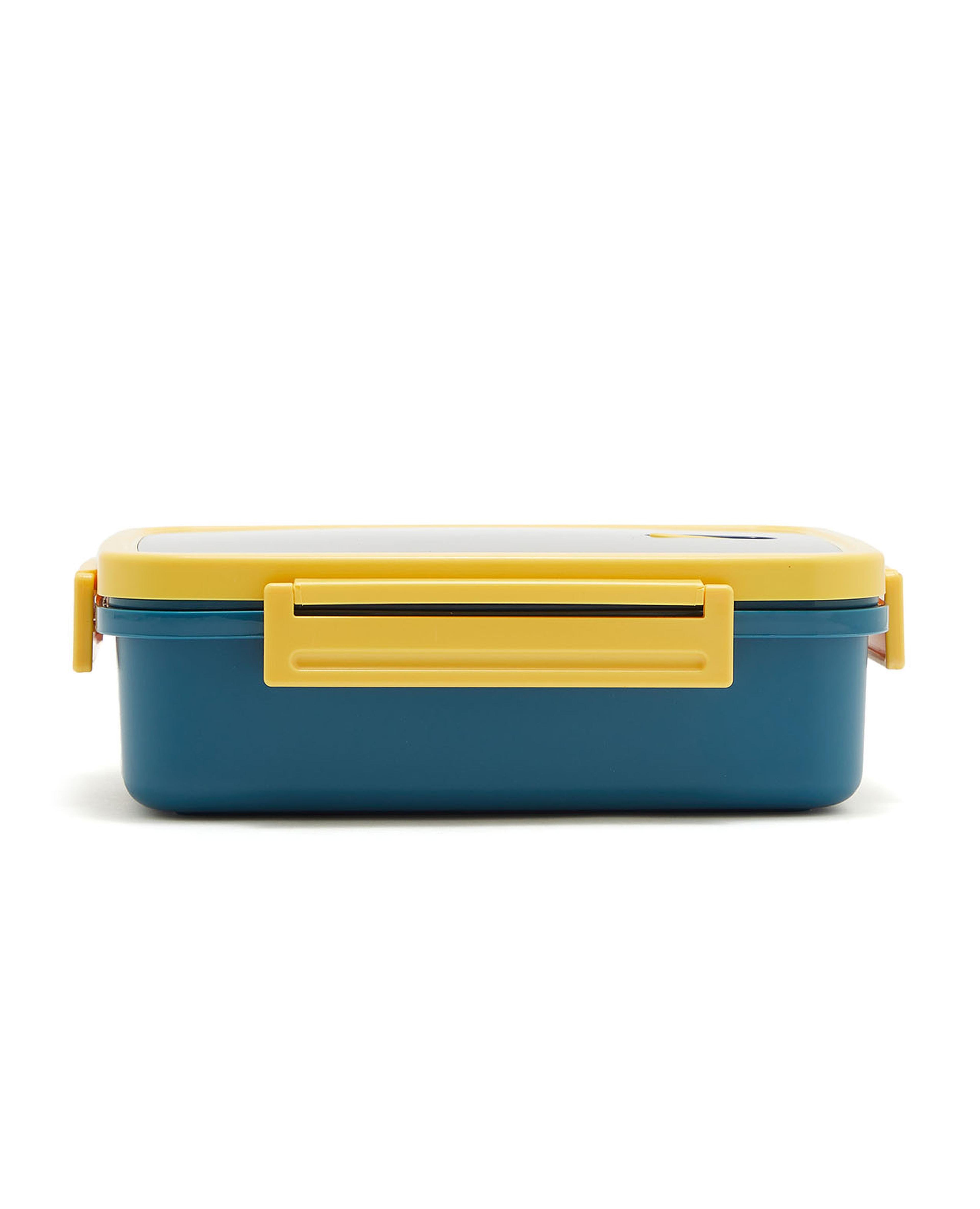 Compartment Lunch Box with Spoon and Chopsticks