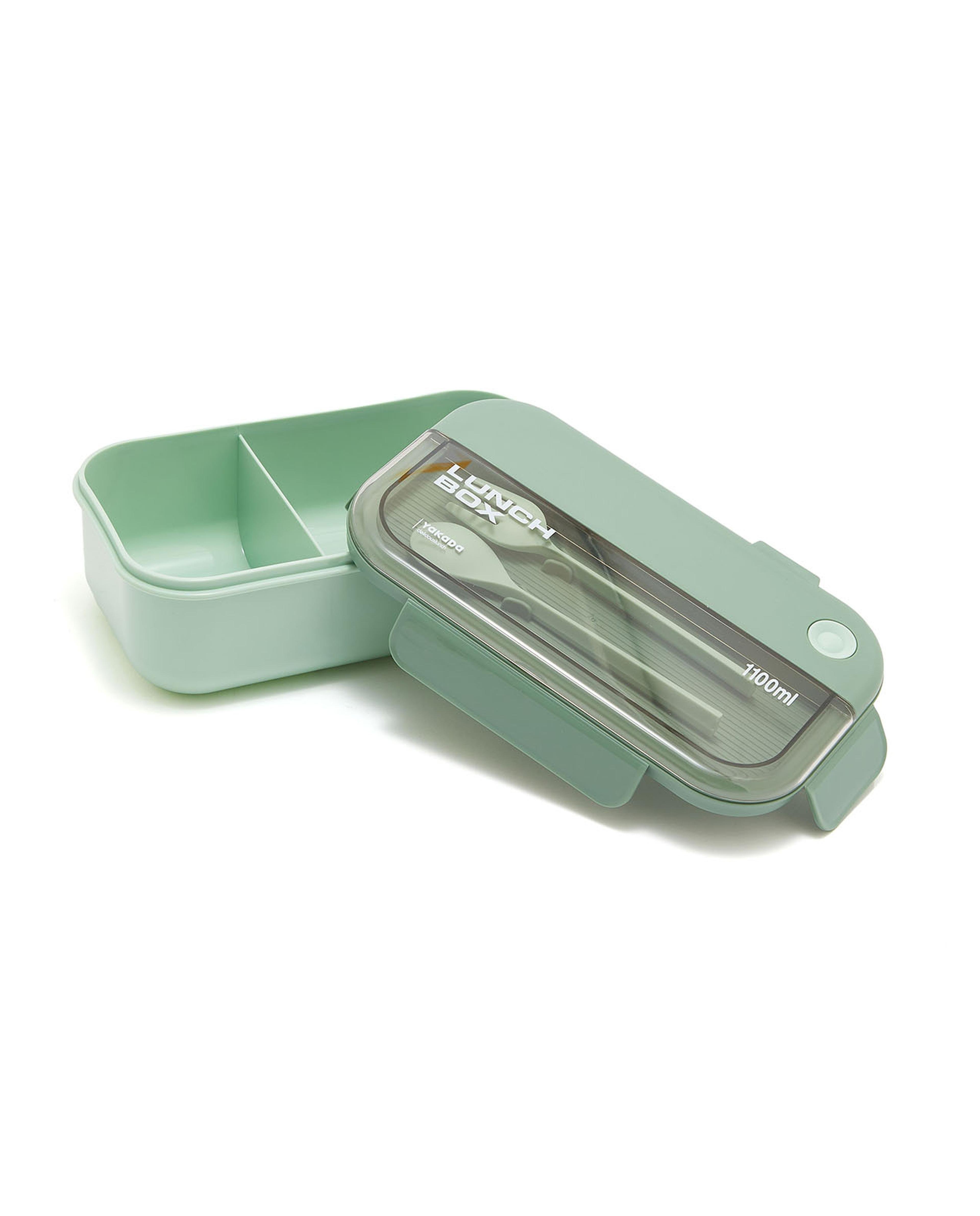 Compartment Lunch Box with Spoon and Fork