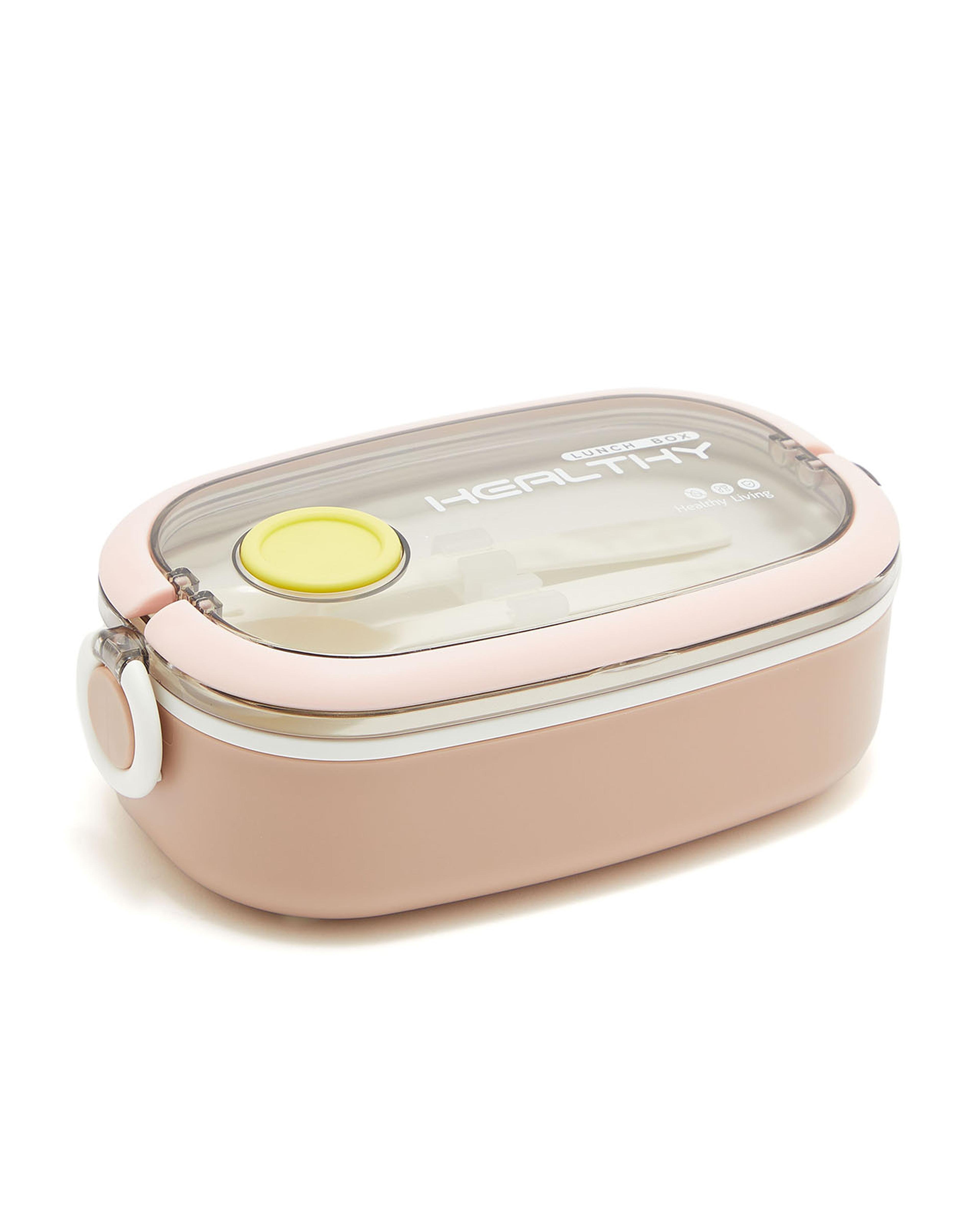 Lunch Box with Spoon and Fork