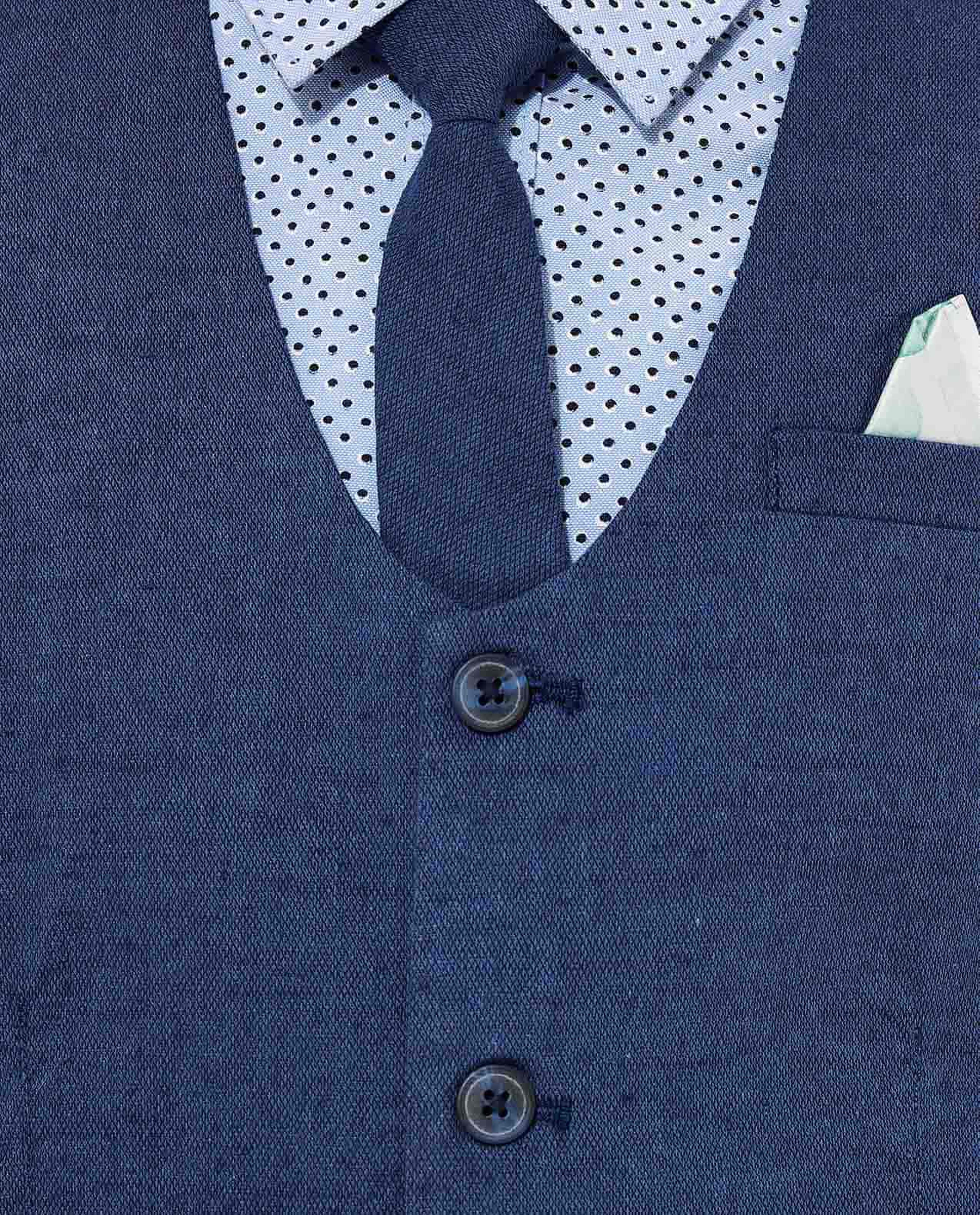 3 Piece Printed Shirt| Waistcoat and Tie Set