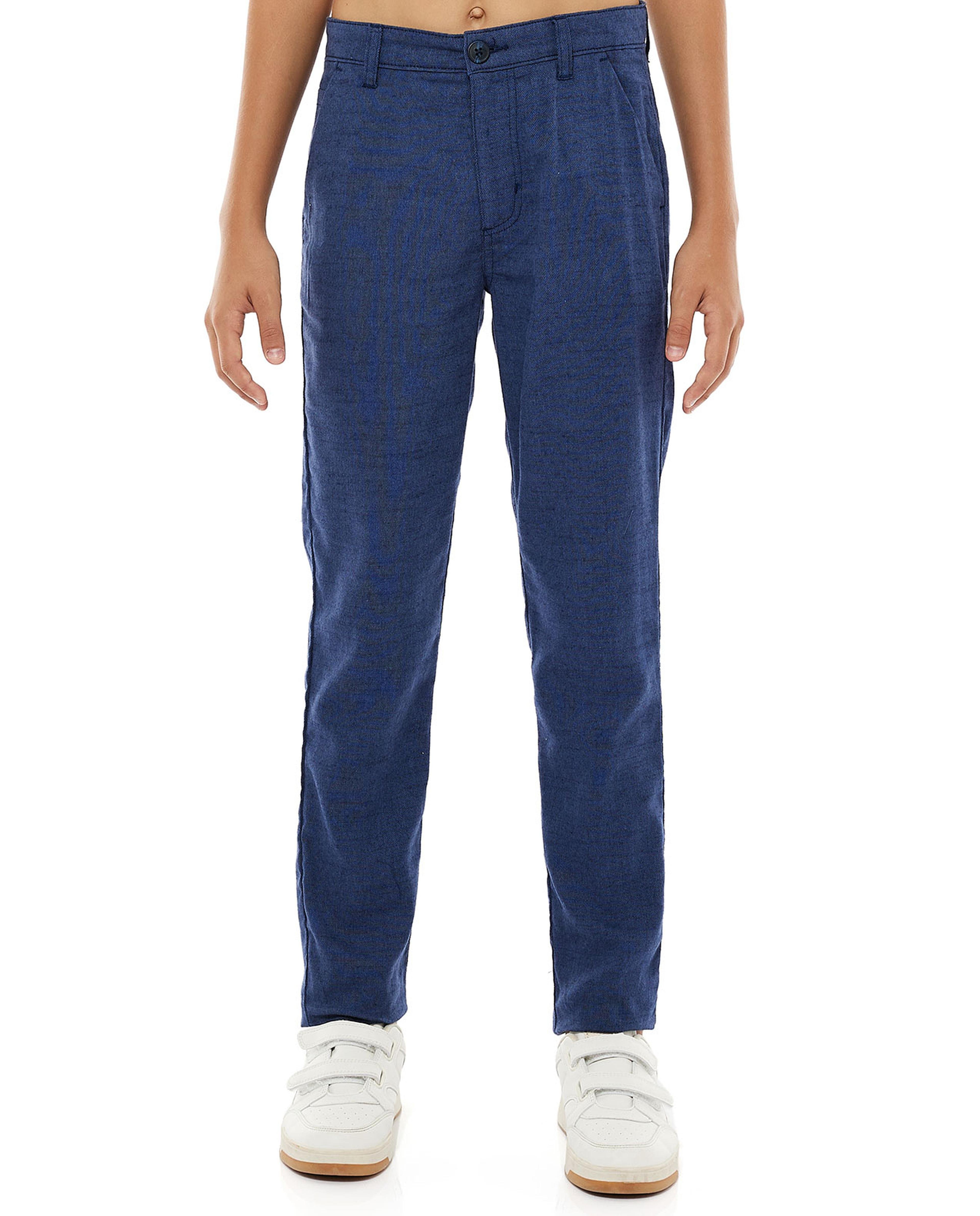 Woven Pants with Button Closure