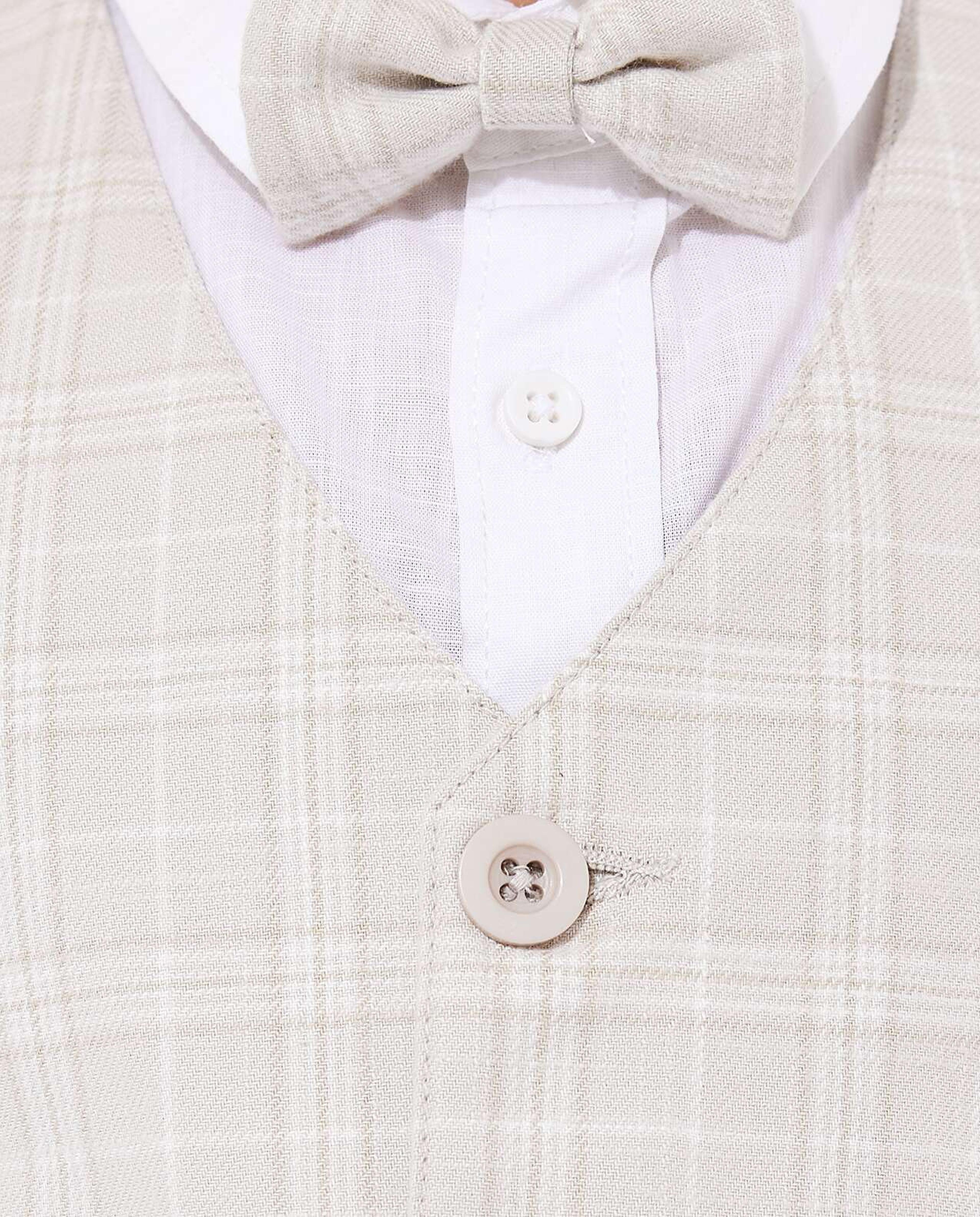 3 Piece Shirt| Waistcoat and Bow Tie Set