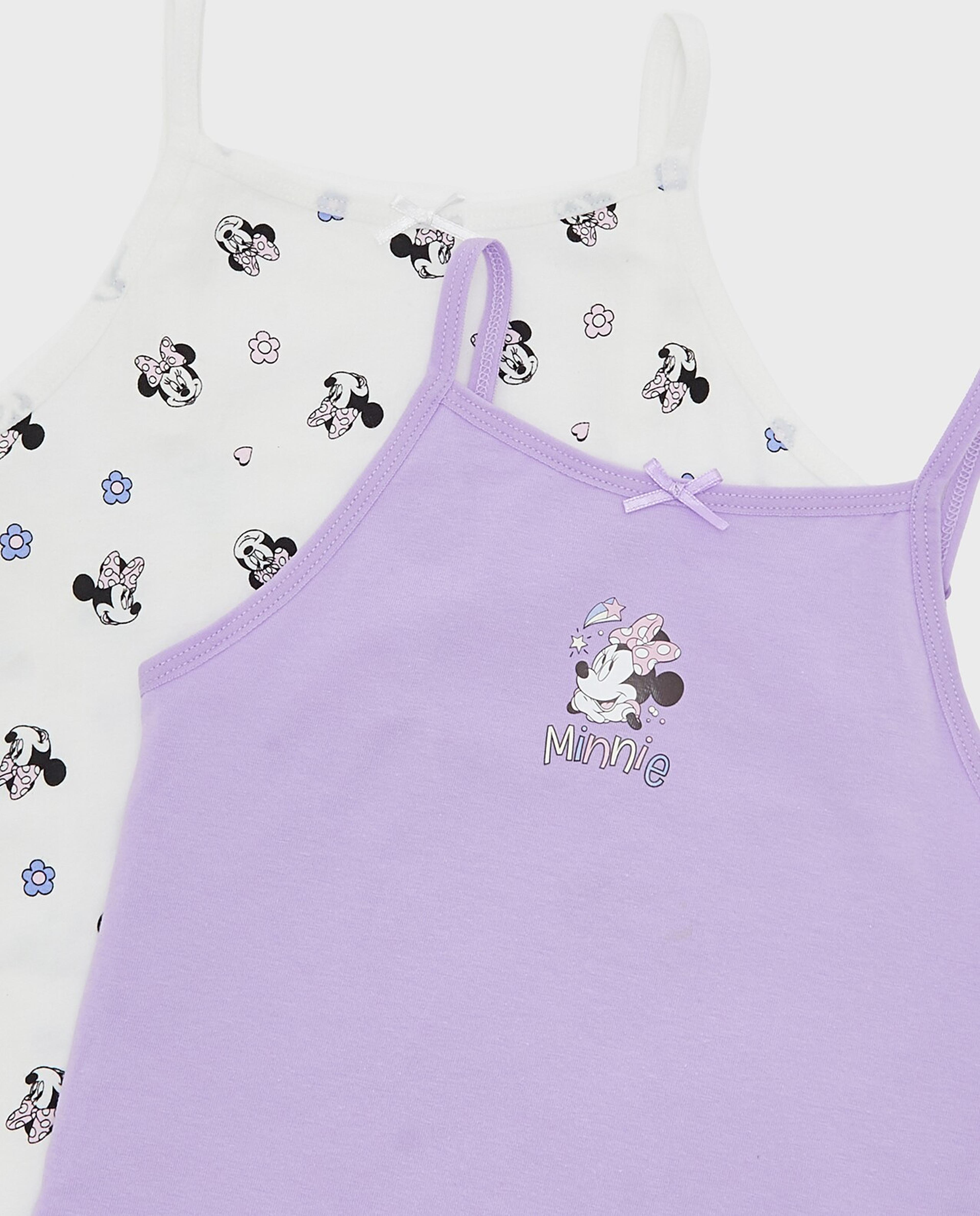 2 Pack Minnie Mouse Print Camisoles