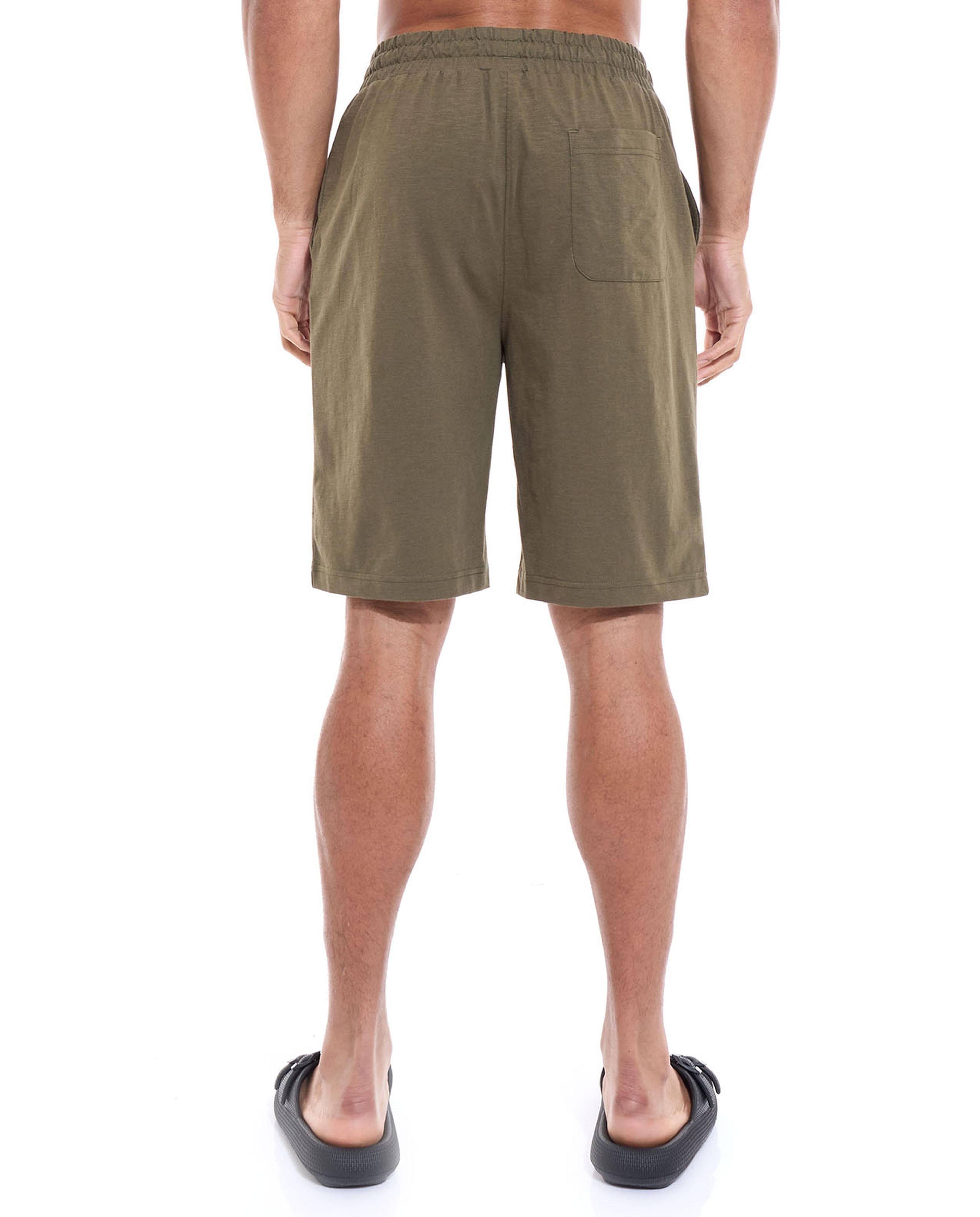 Solid Shorts with Drawstring Waist