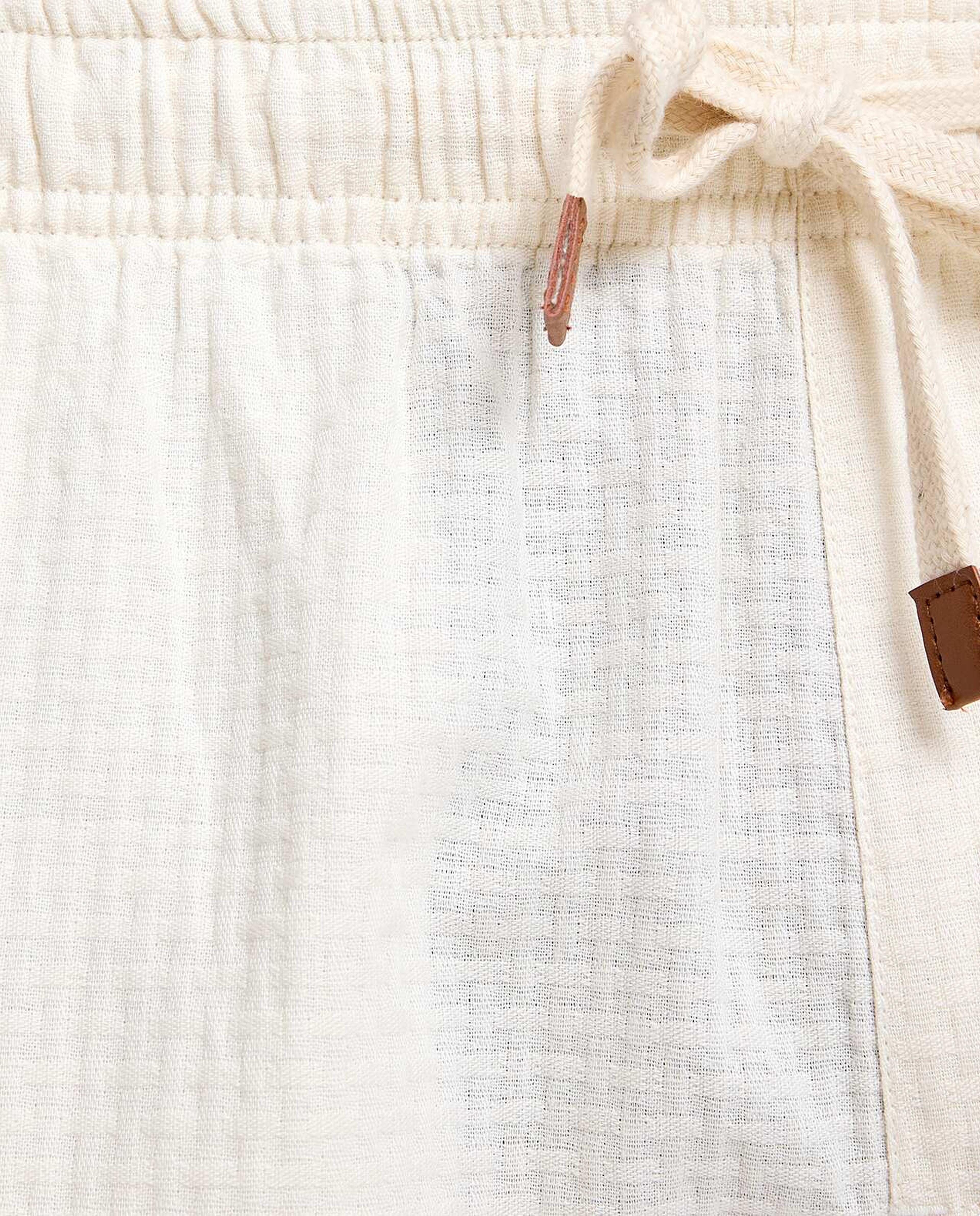 Solid Shorts with Button Closure