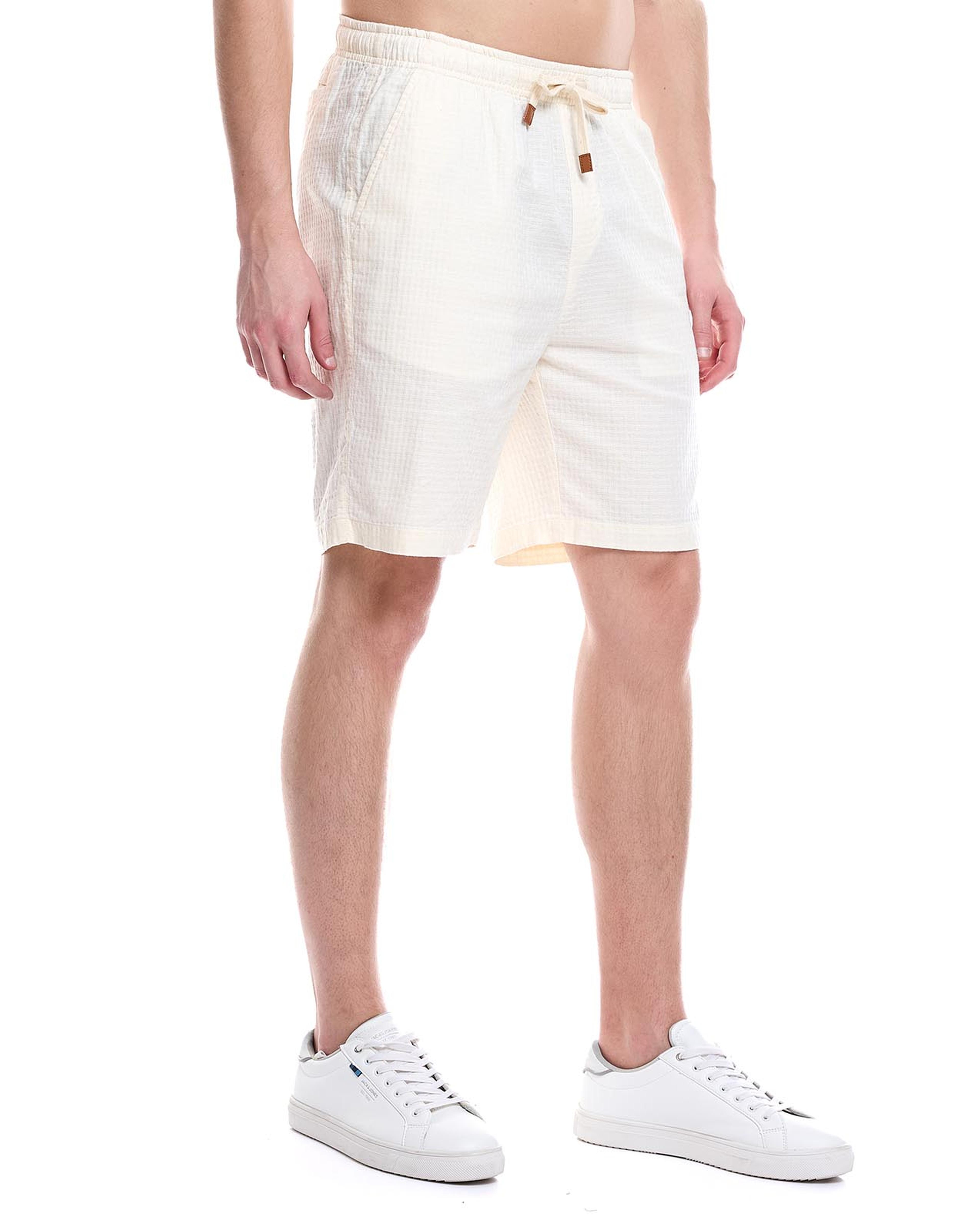Solid Shorts with Button Closure