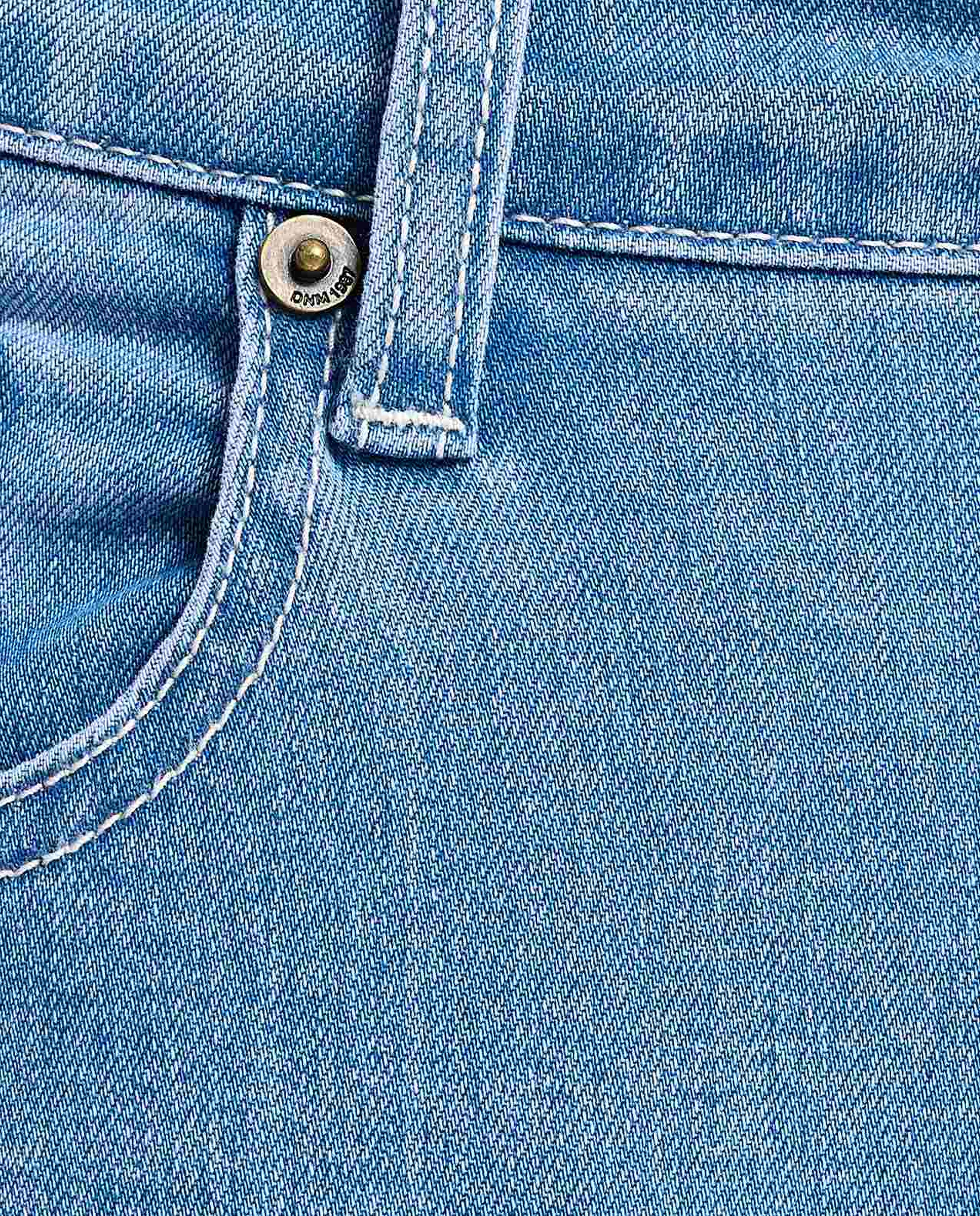 Faded Skinny Fit Jeans with Button Closure