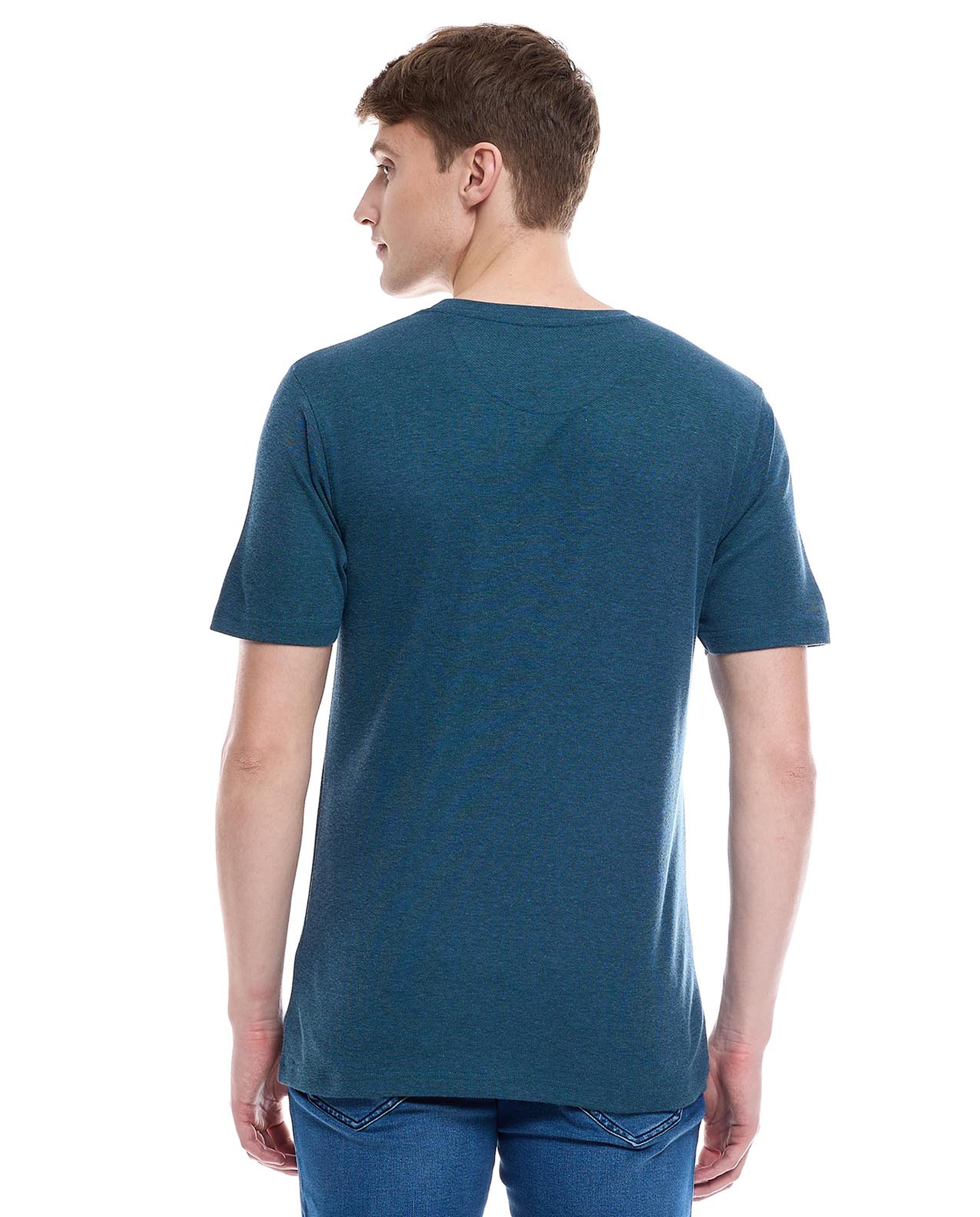 Printed T-Shirt with Crew Neck and Short Sleeves