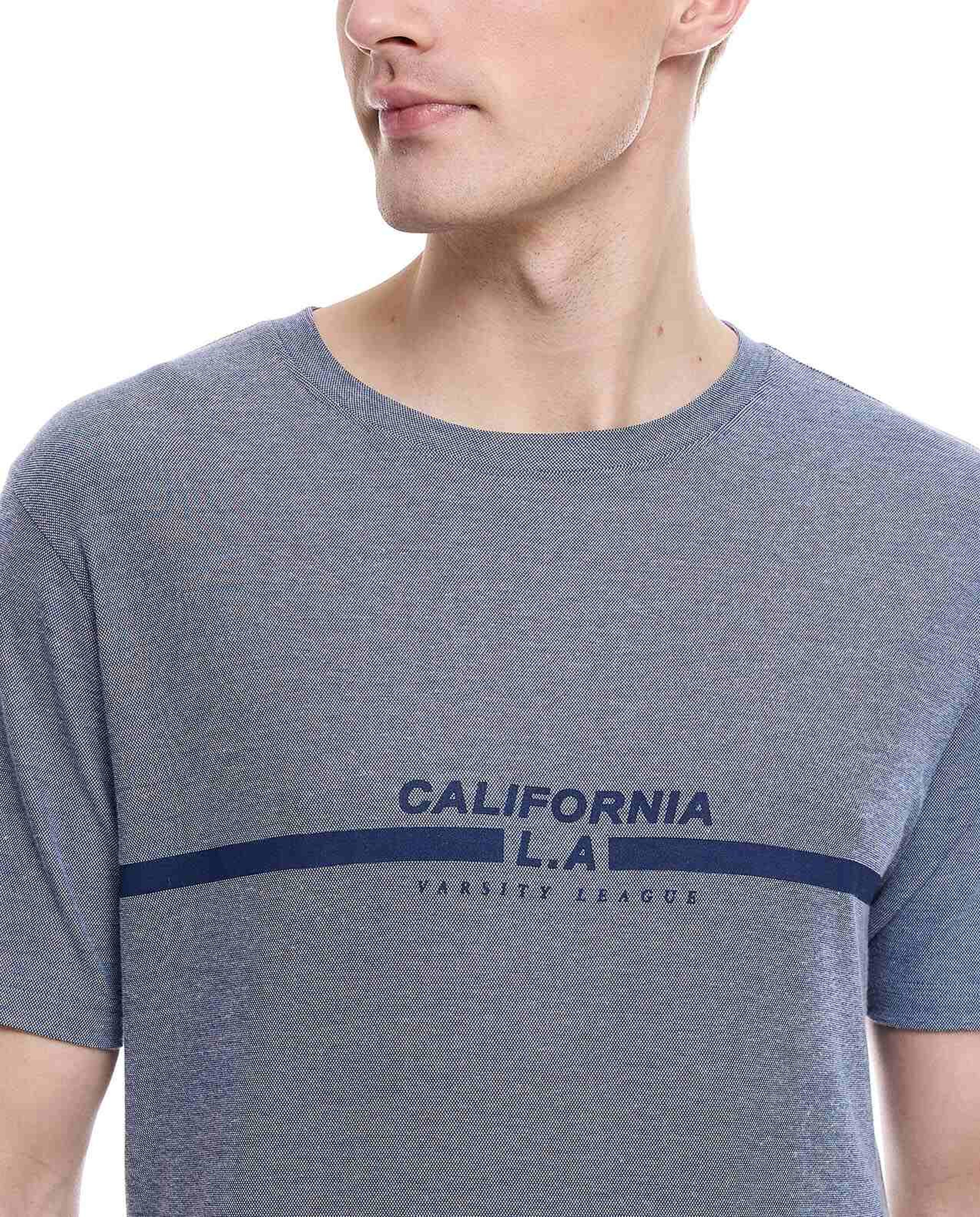 Printed T-Shirt with Crew Neck and Short Sleeves