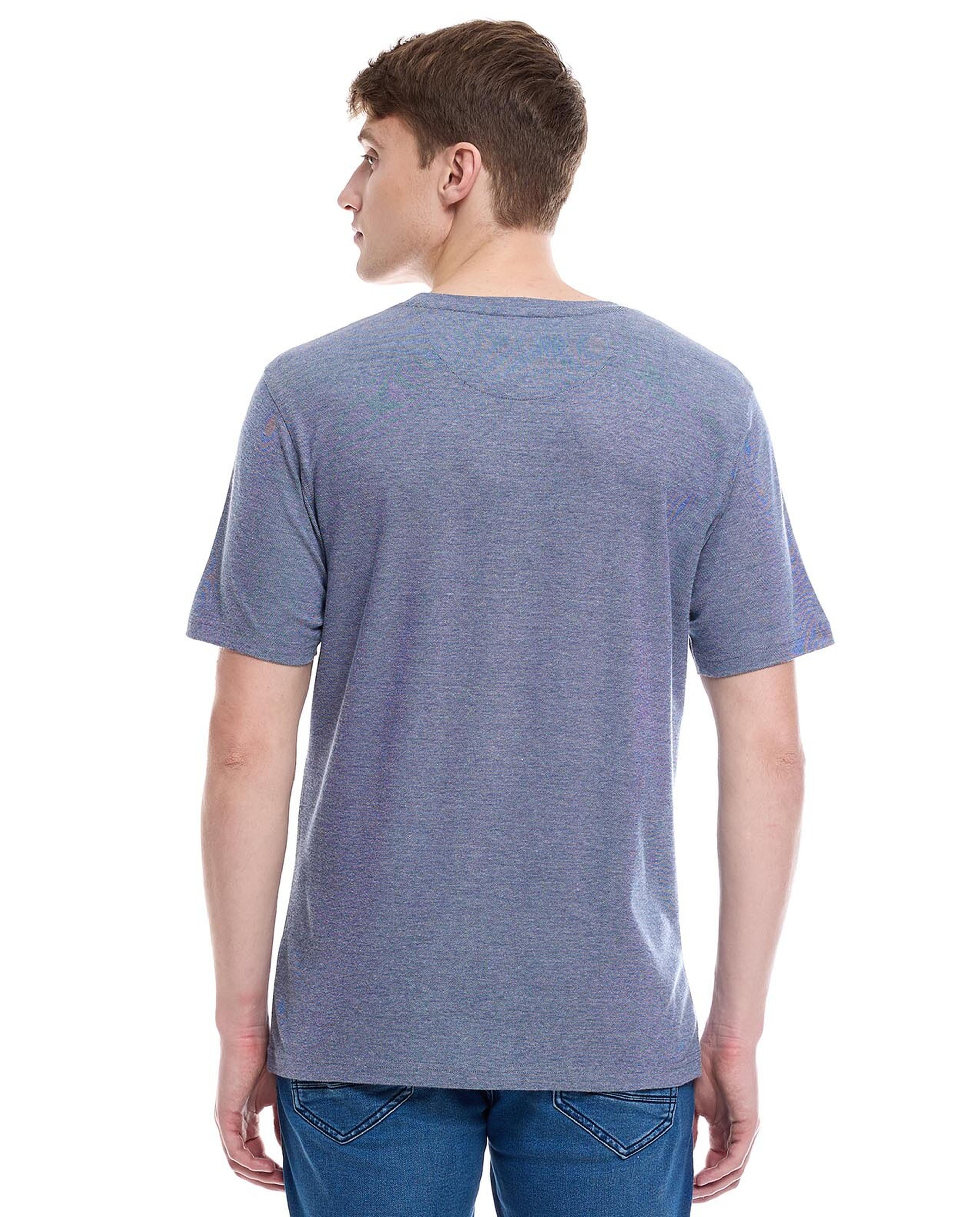 Printed T-Shirt with Crew Neck and Short Sleeves
