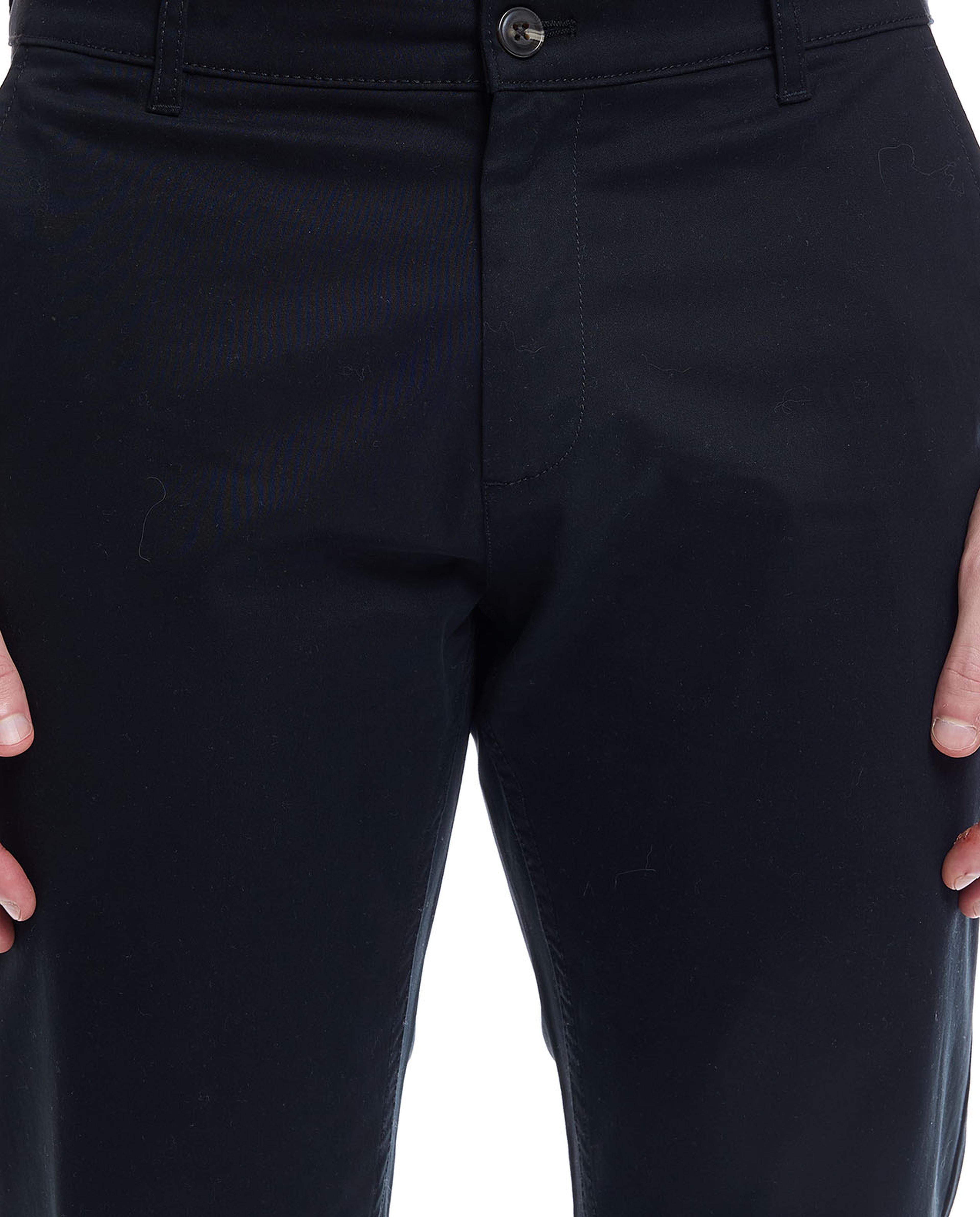 Solid Trousers with Button Closure