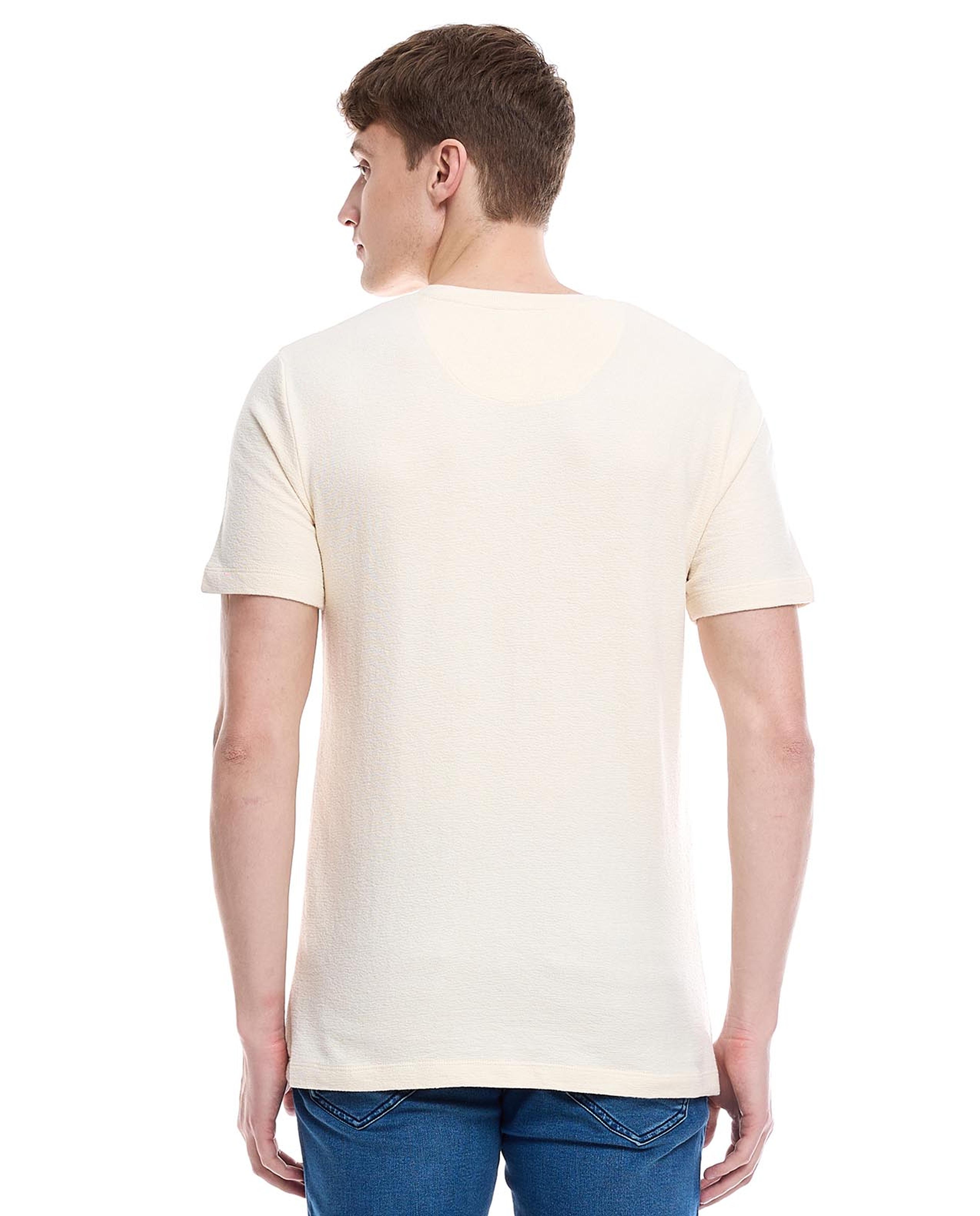 Solid T-Shirt with Crew Neck and Short Sleeves