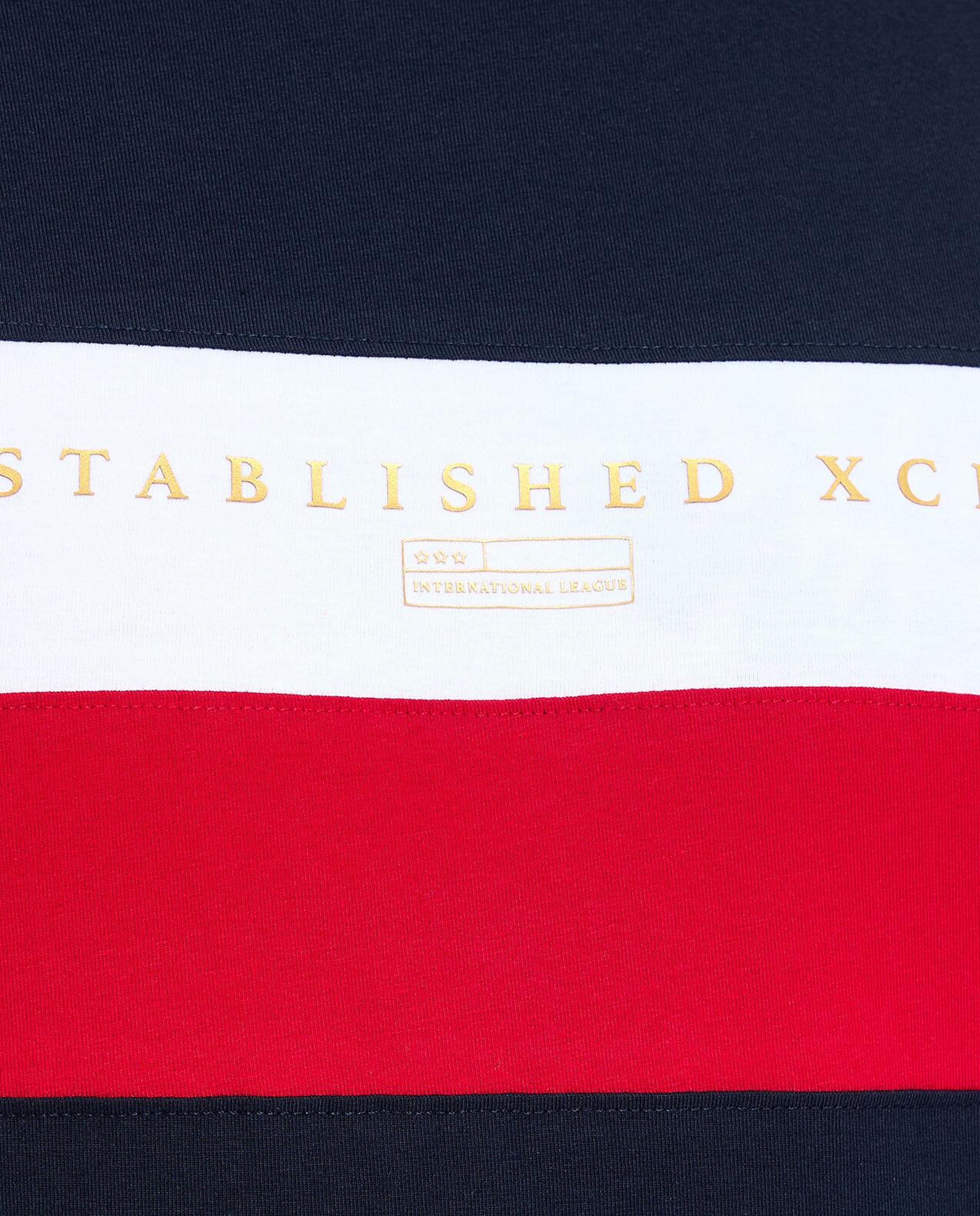 Color Block T-Shirt with Crew Neck and Short Sleeves