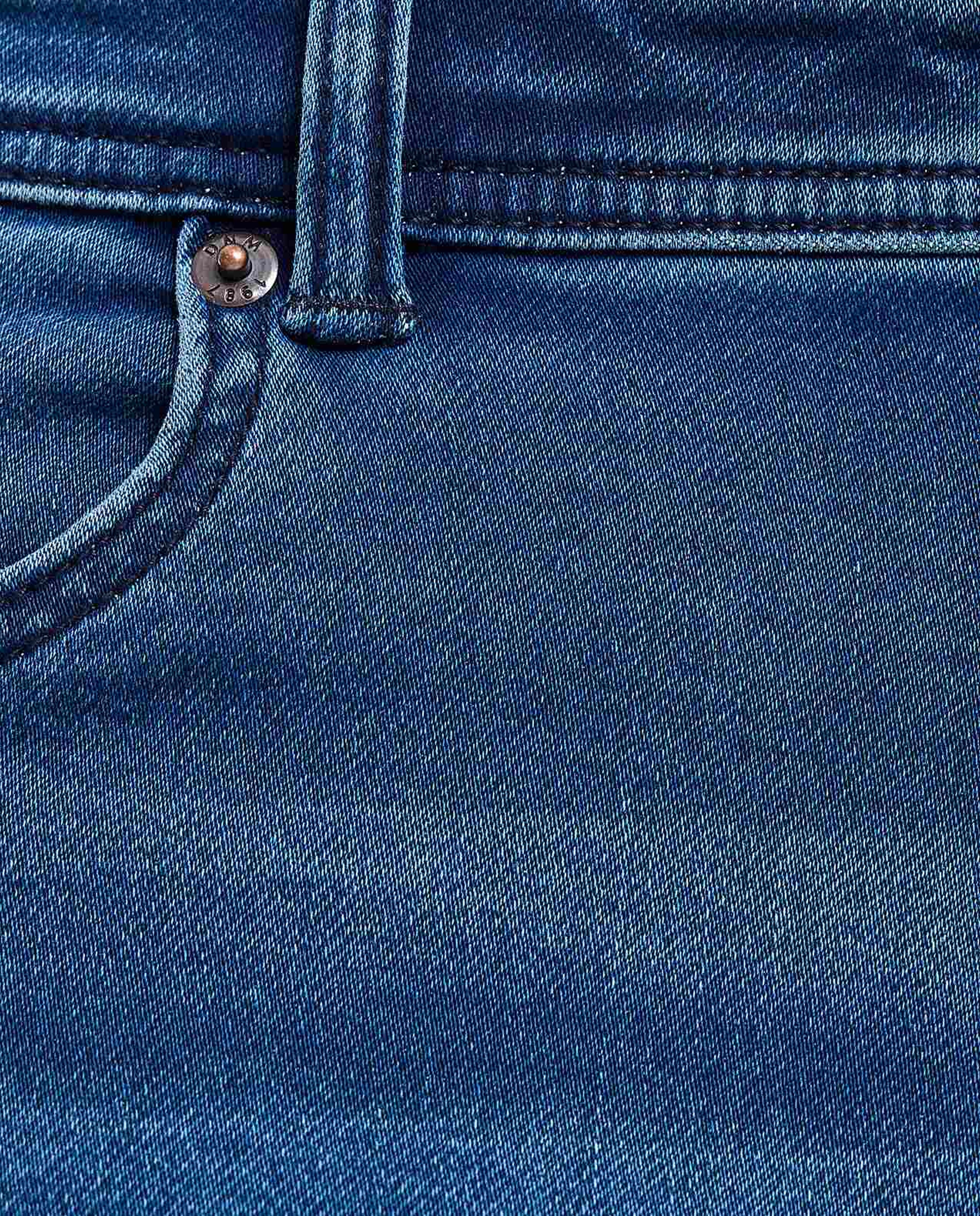 Faded Denim Shorts with Button Closure