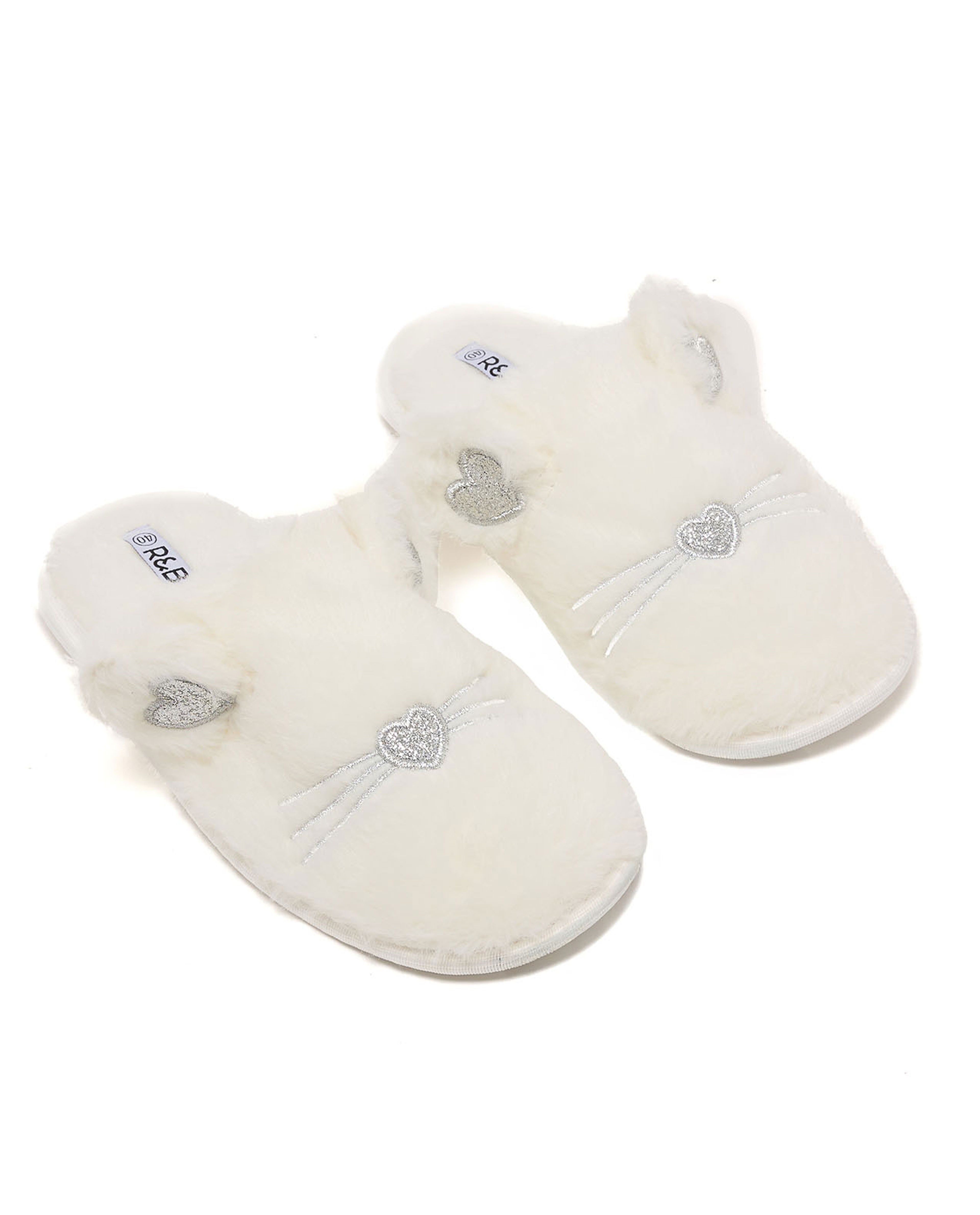 Furry Bedroom Slippers