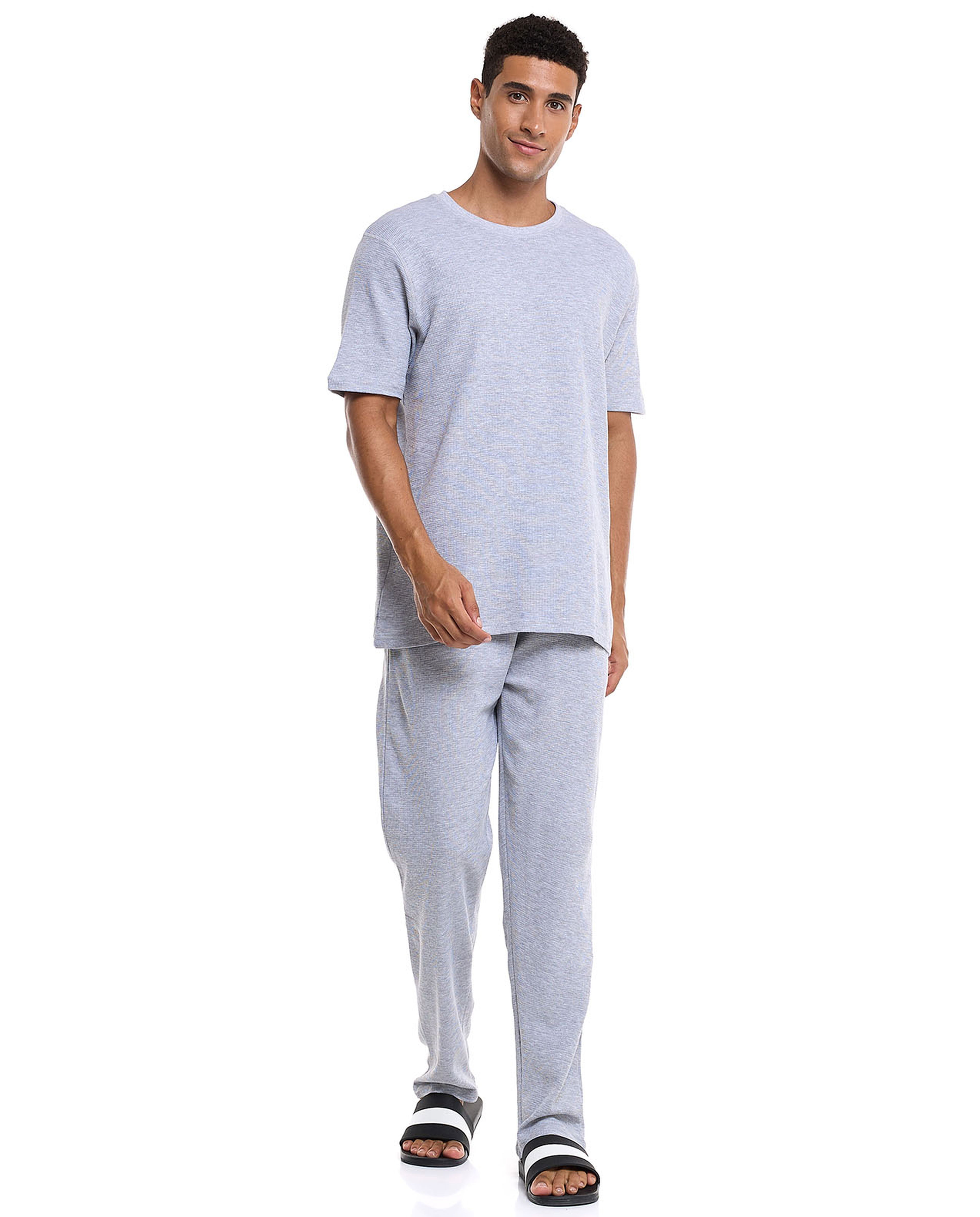 Textured Pyjama Set
