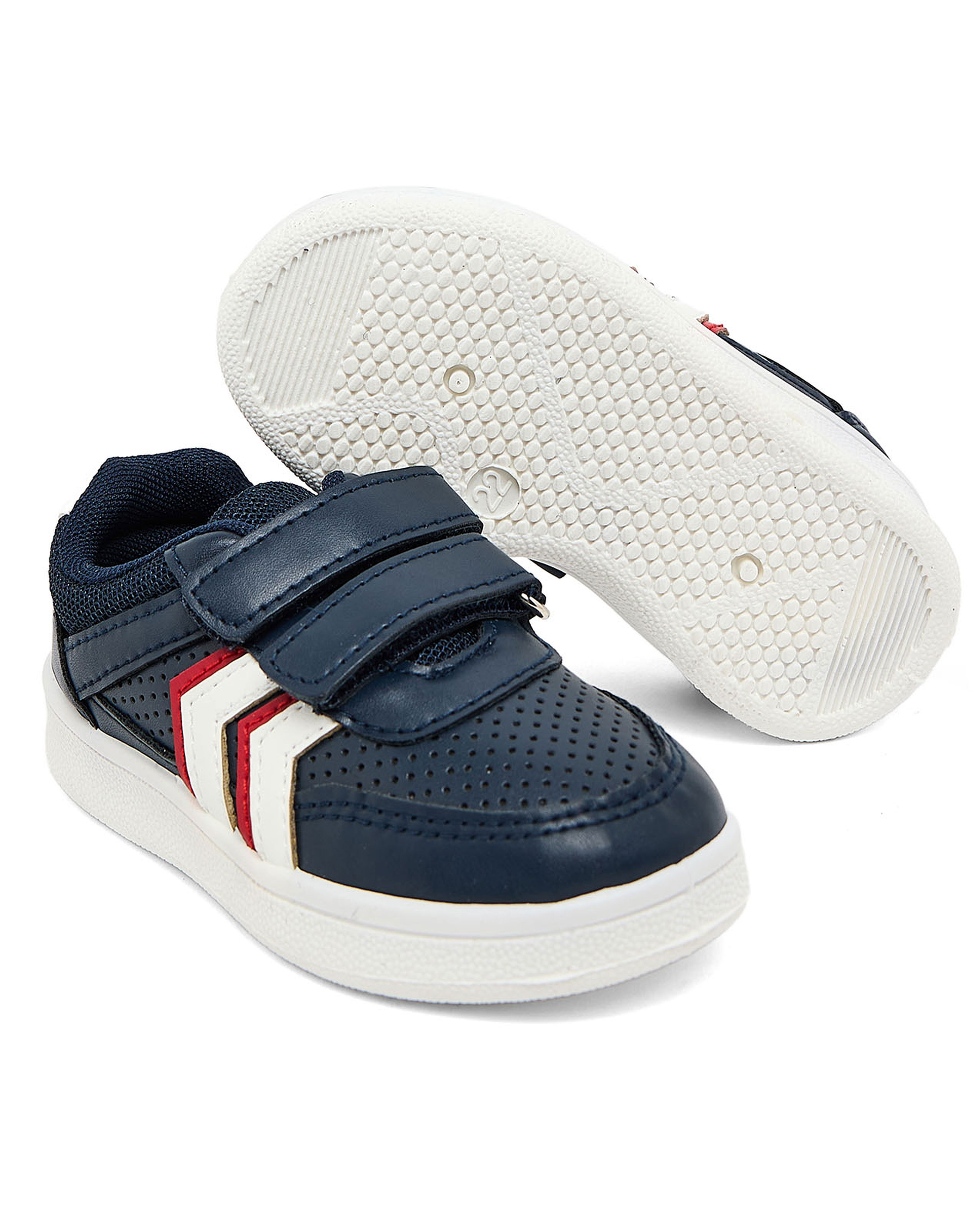 Contrast Trim Velcro Shoes