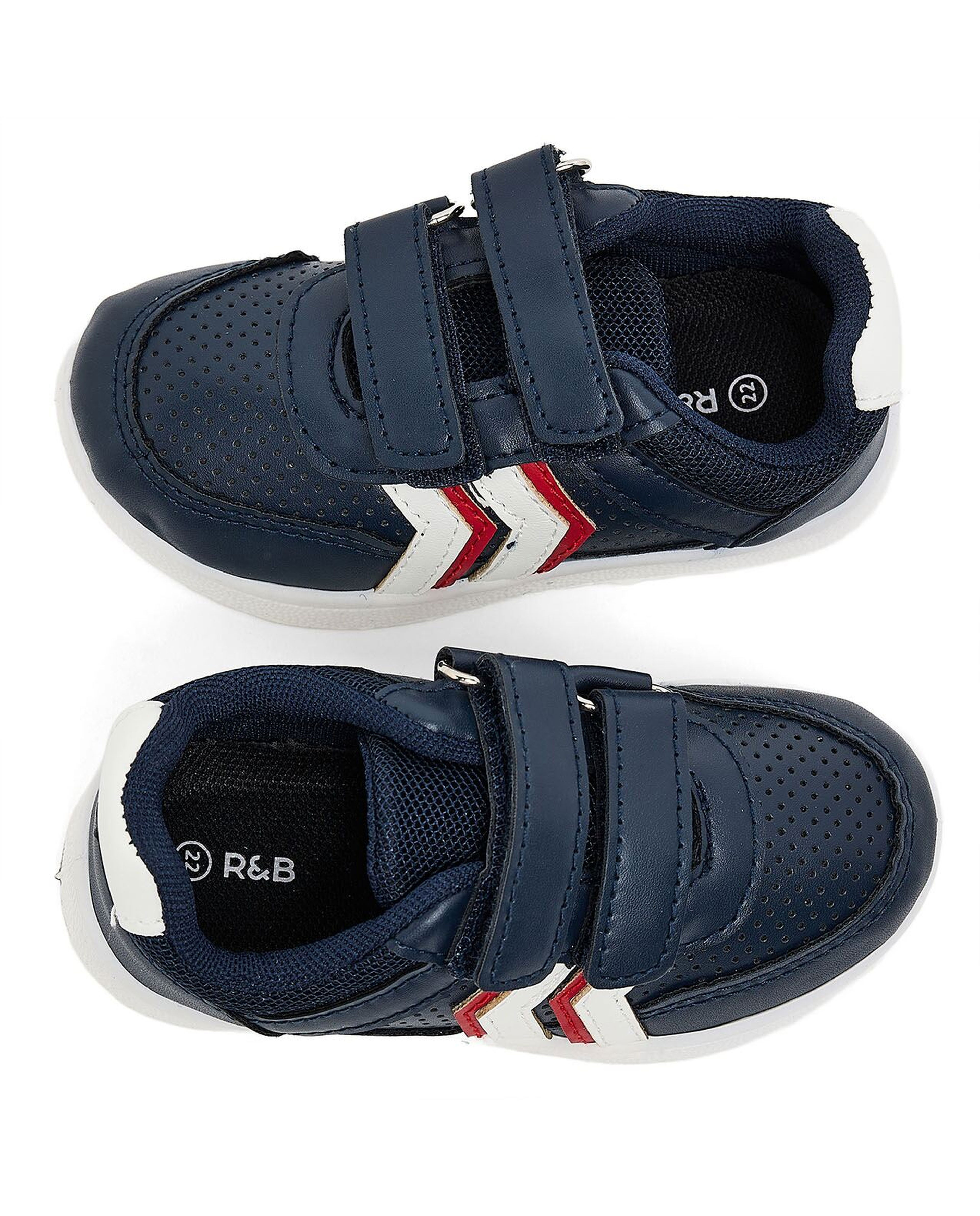 Contrast Trim Velcro Shoes