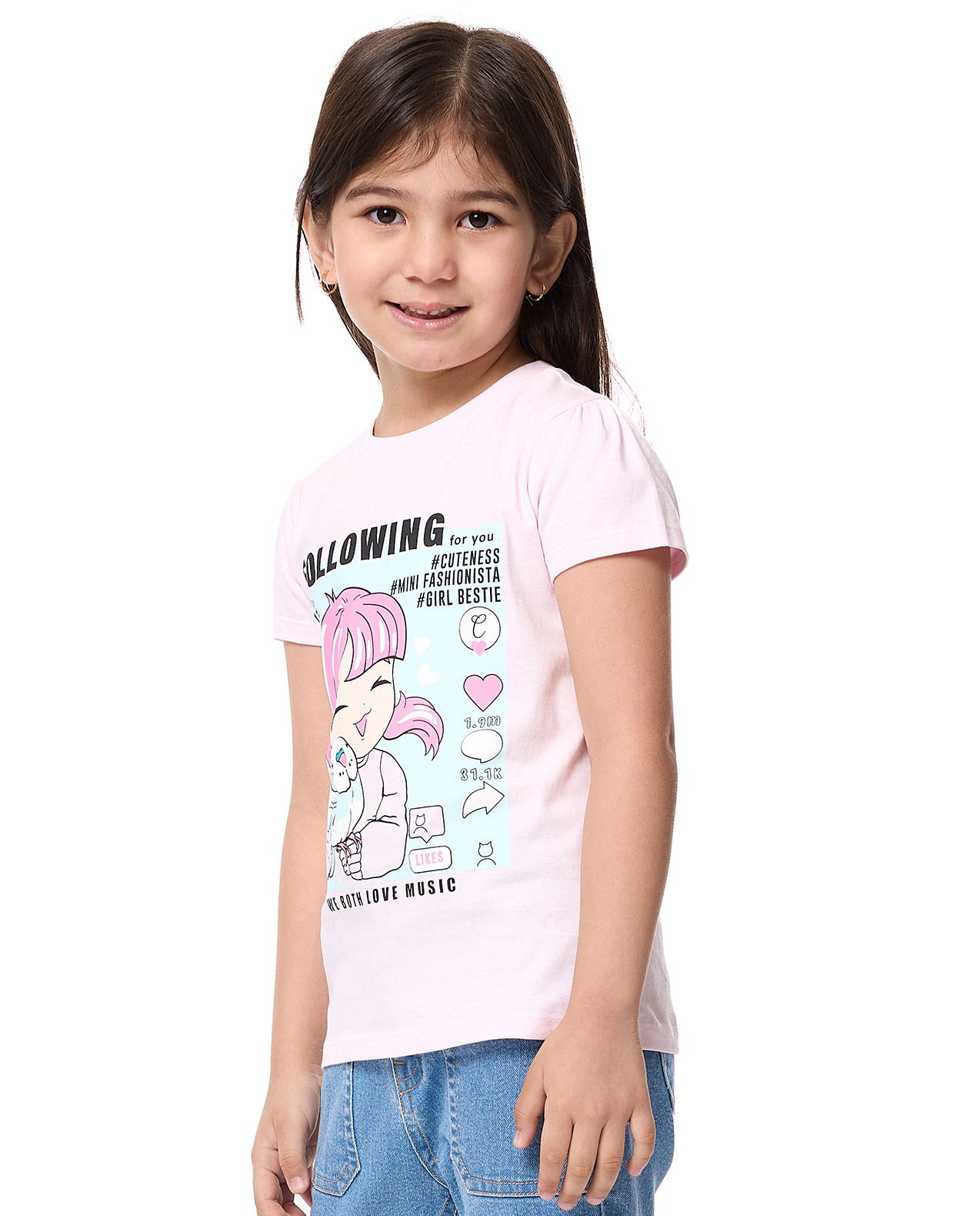 T-shirt bez rękawów - różowy sportowy crop top z nadrukiem
