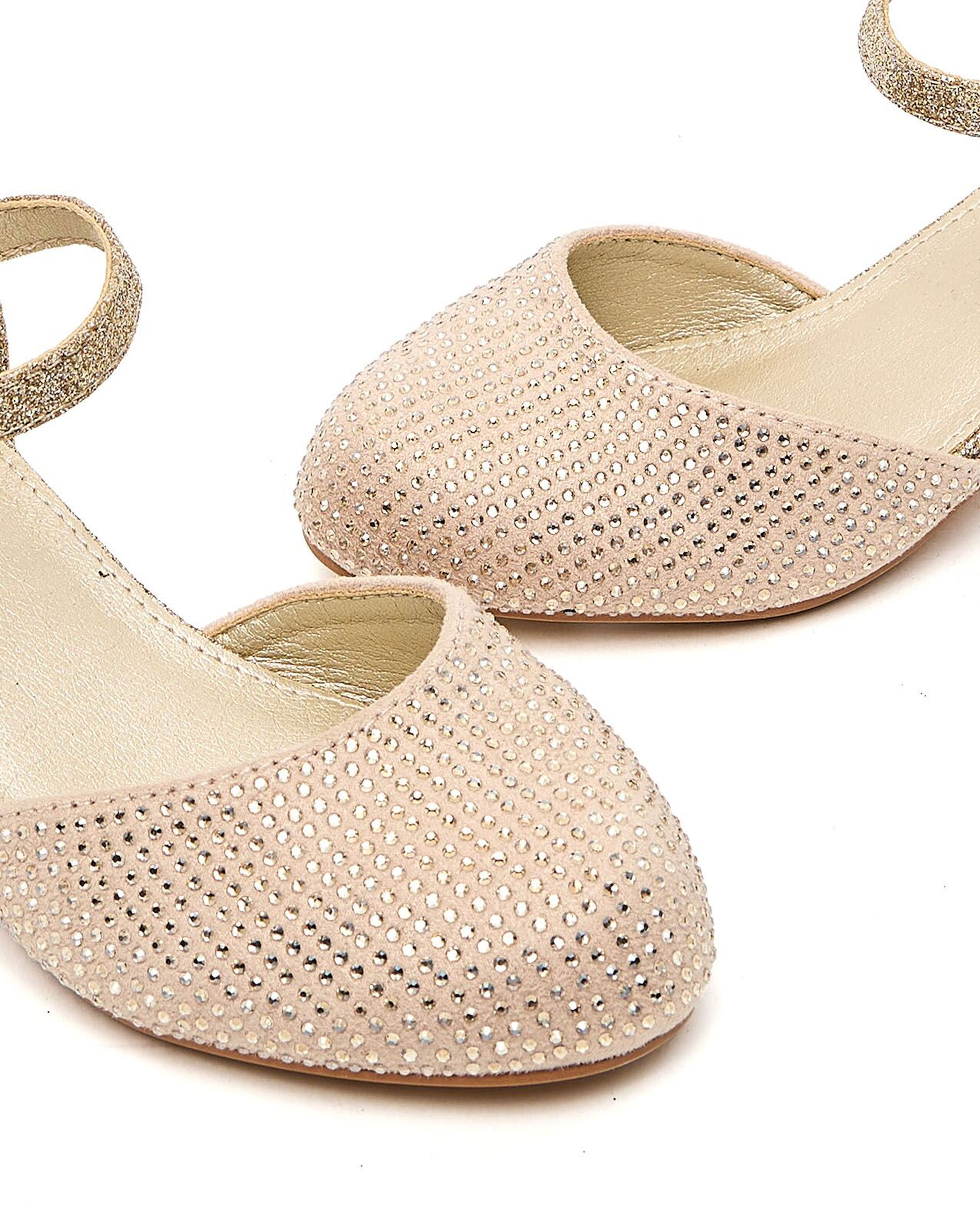Embellished D'Orsay Sandals
