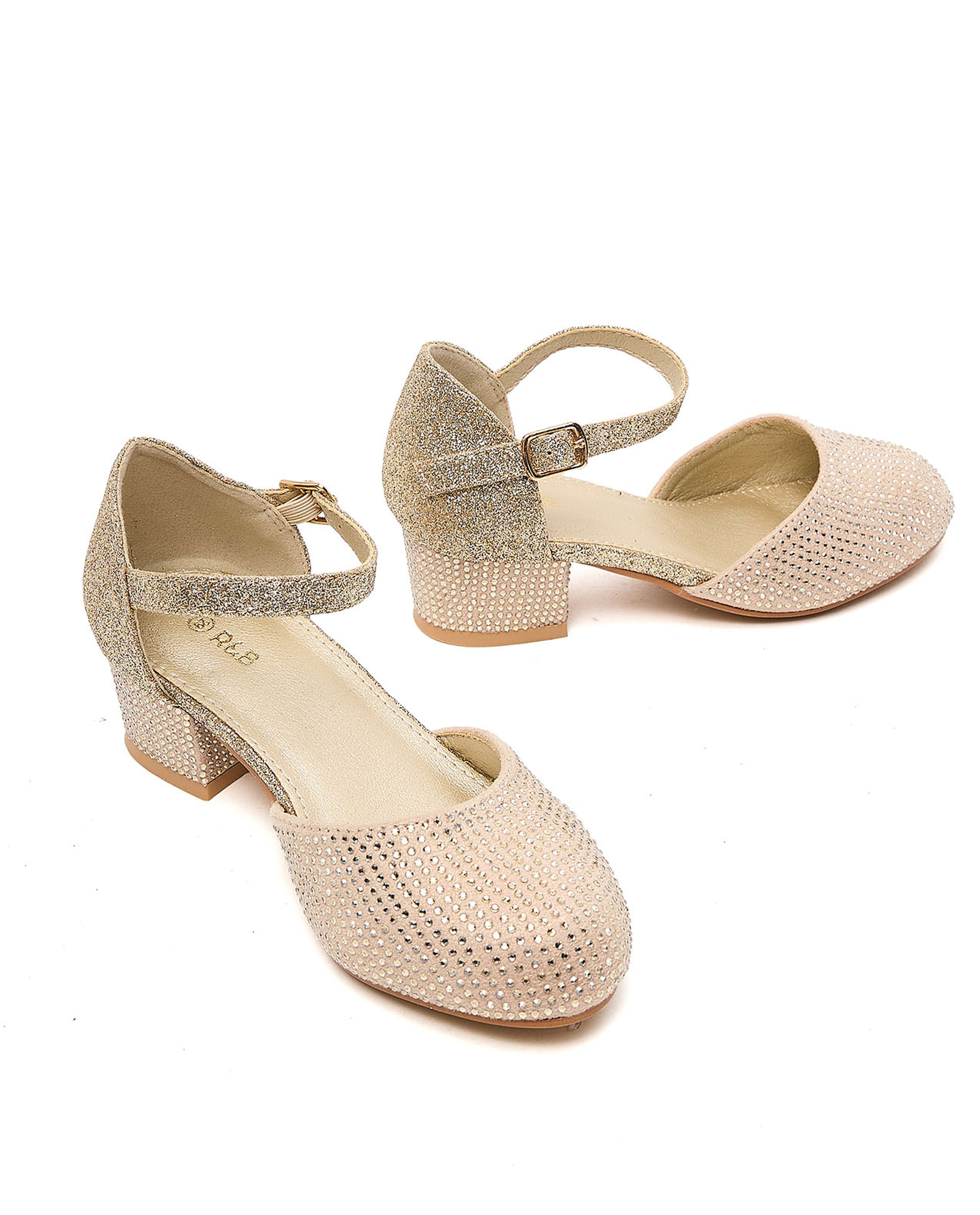 Embellished D'Orsay Sandals