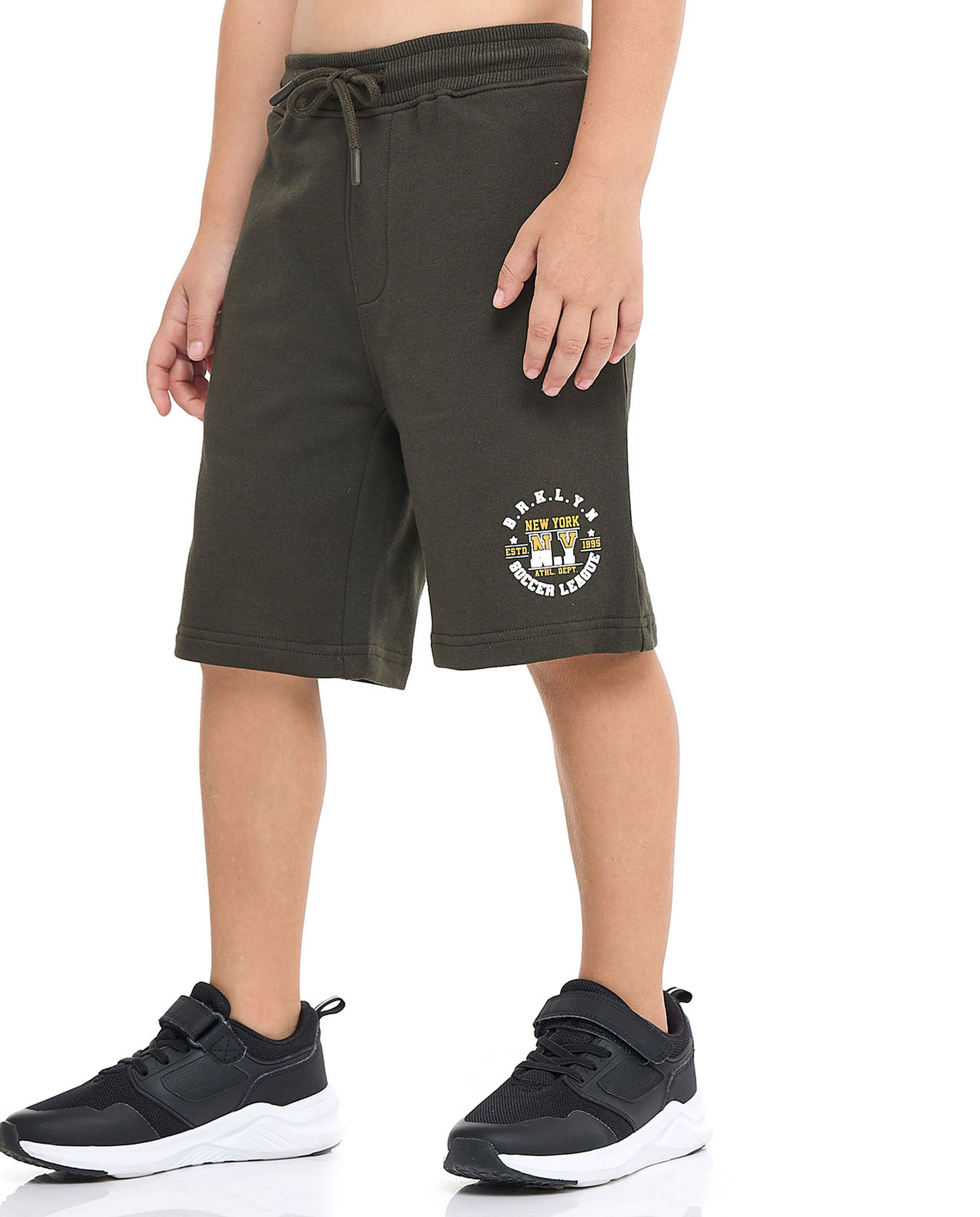Printed Bermuda Shorts with Drawstring Waist