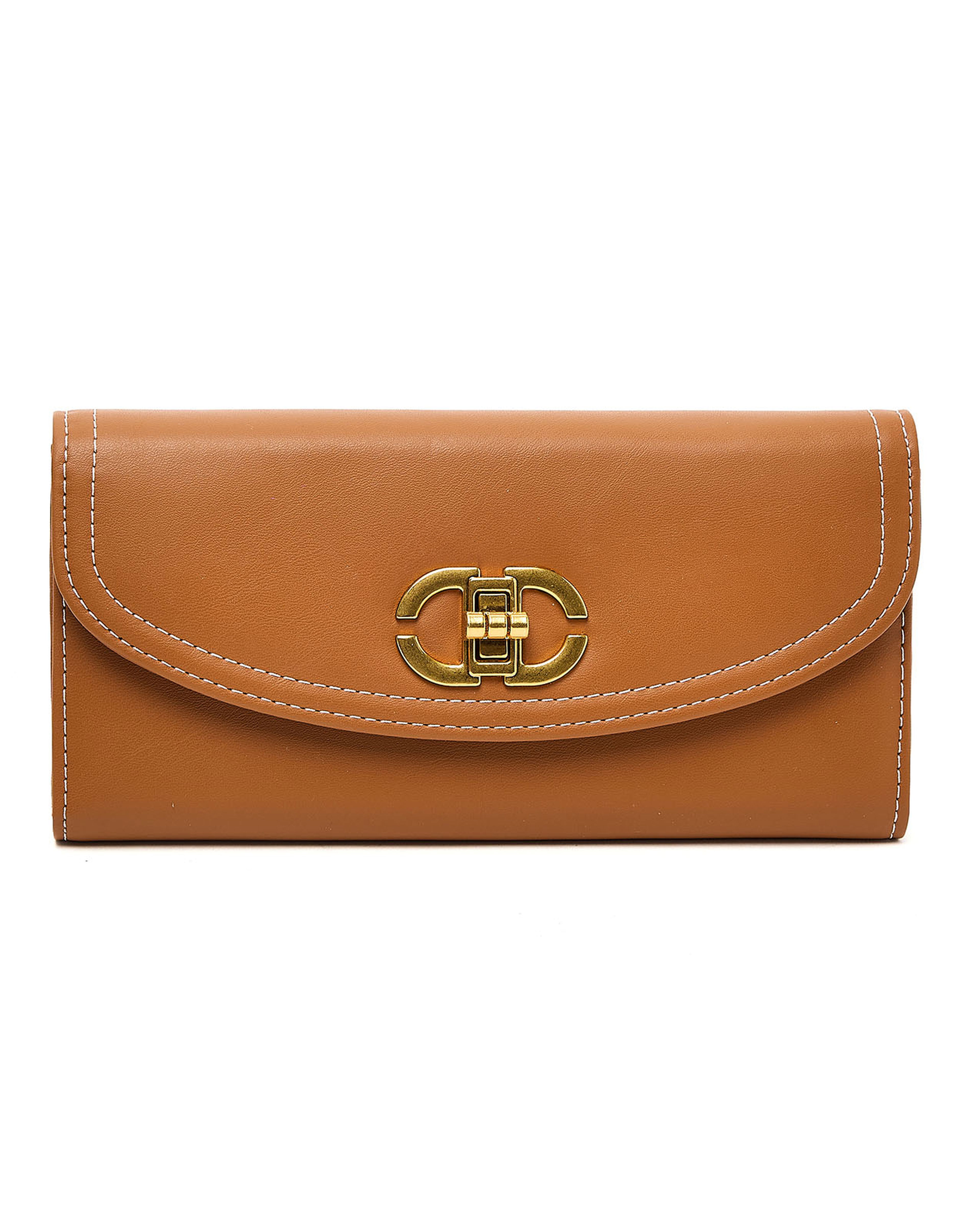 Metal Detail Long Wallet