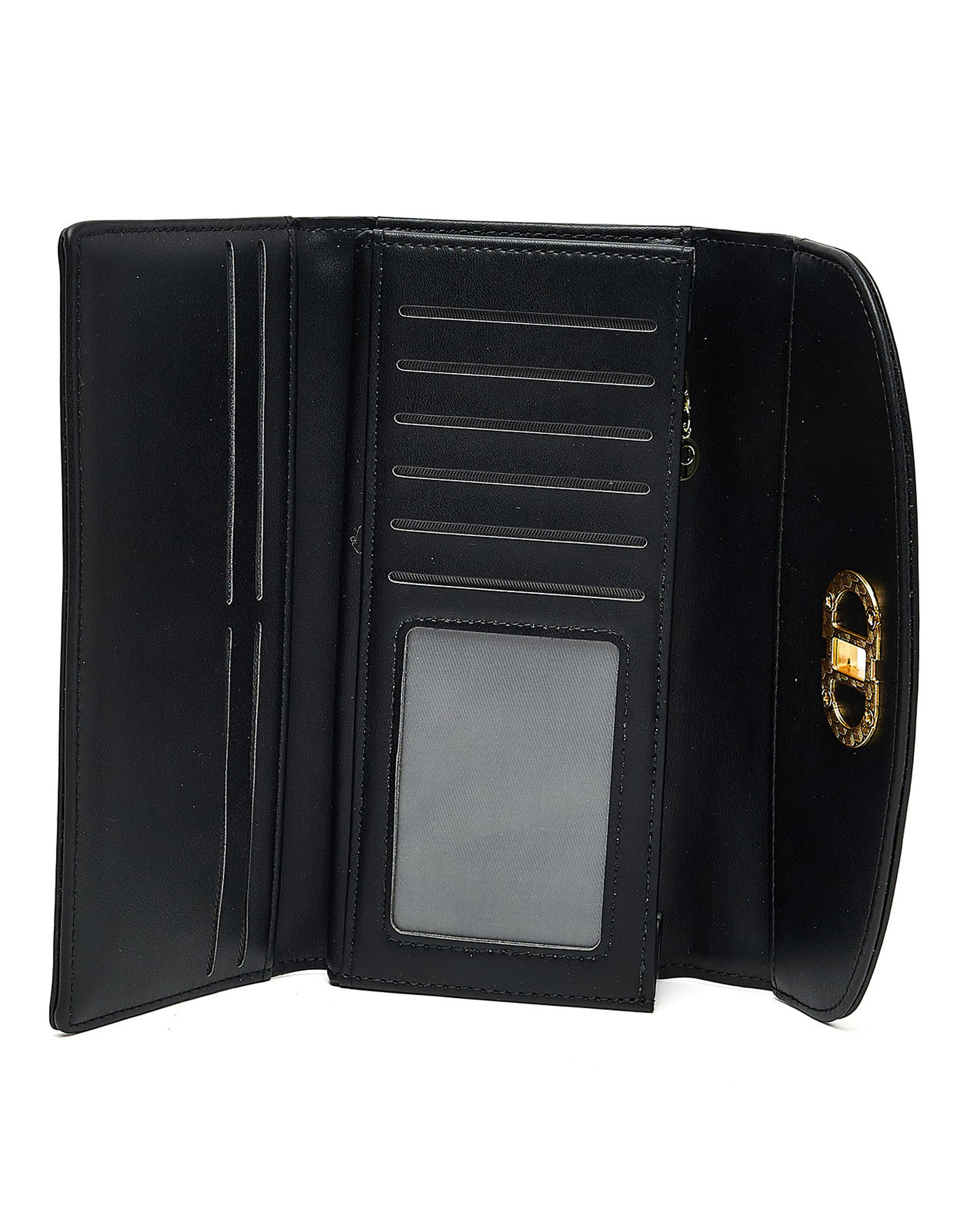 Metal Detail Long Wallet