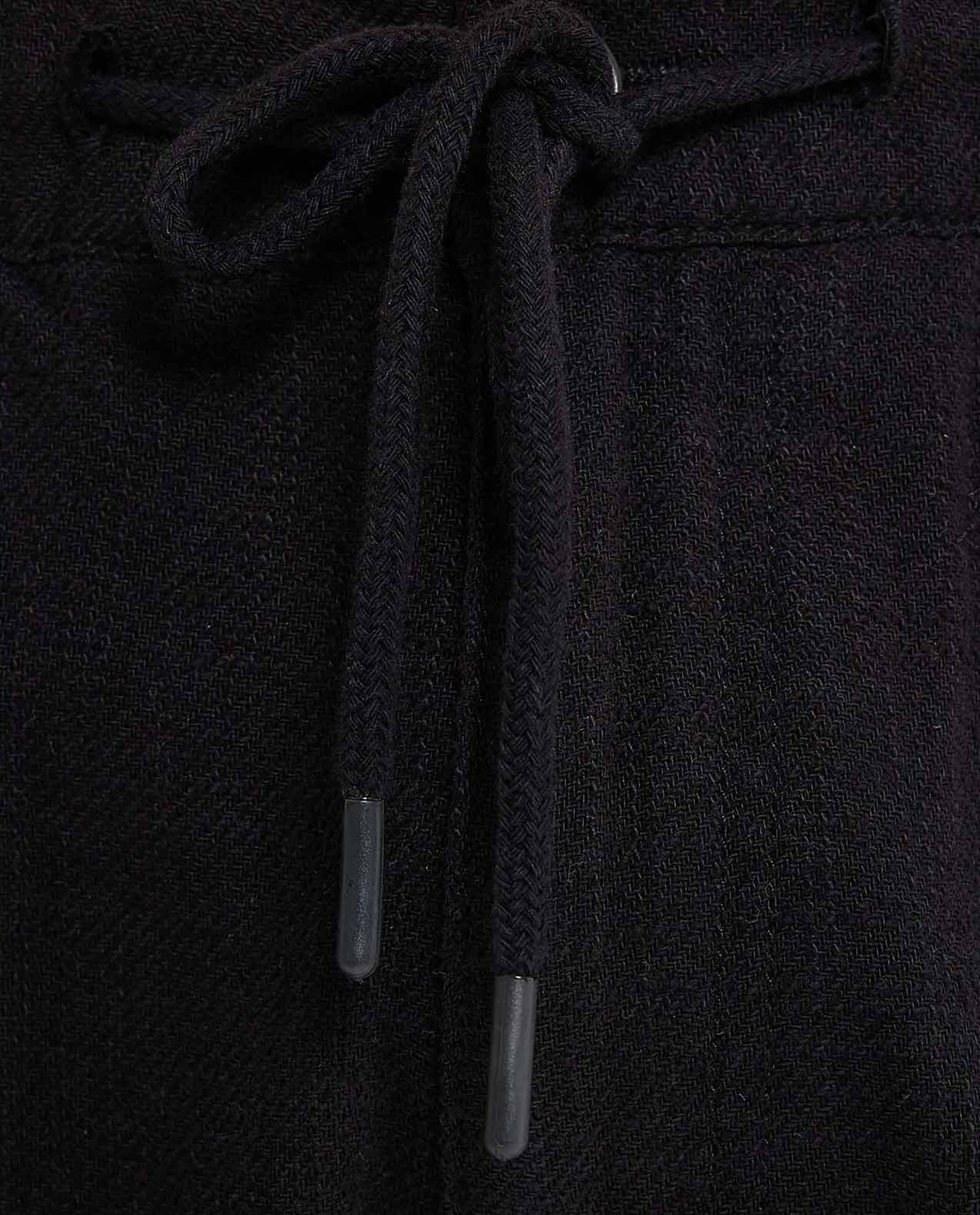 Textured Pants With Drawstring Waist