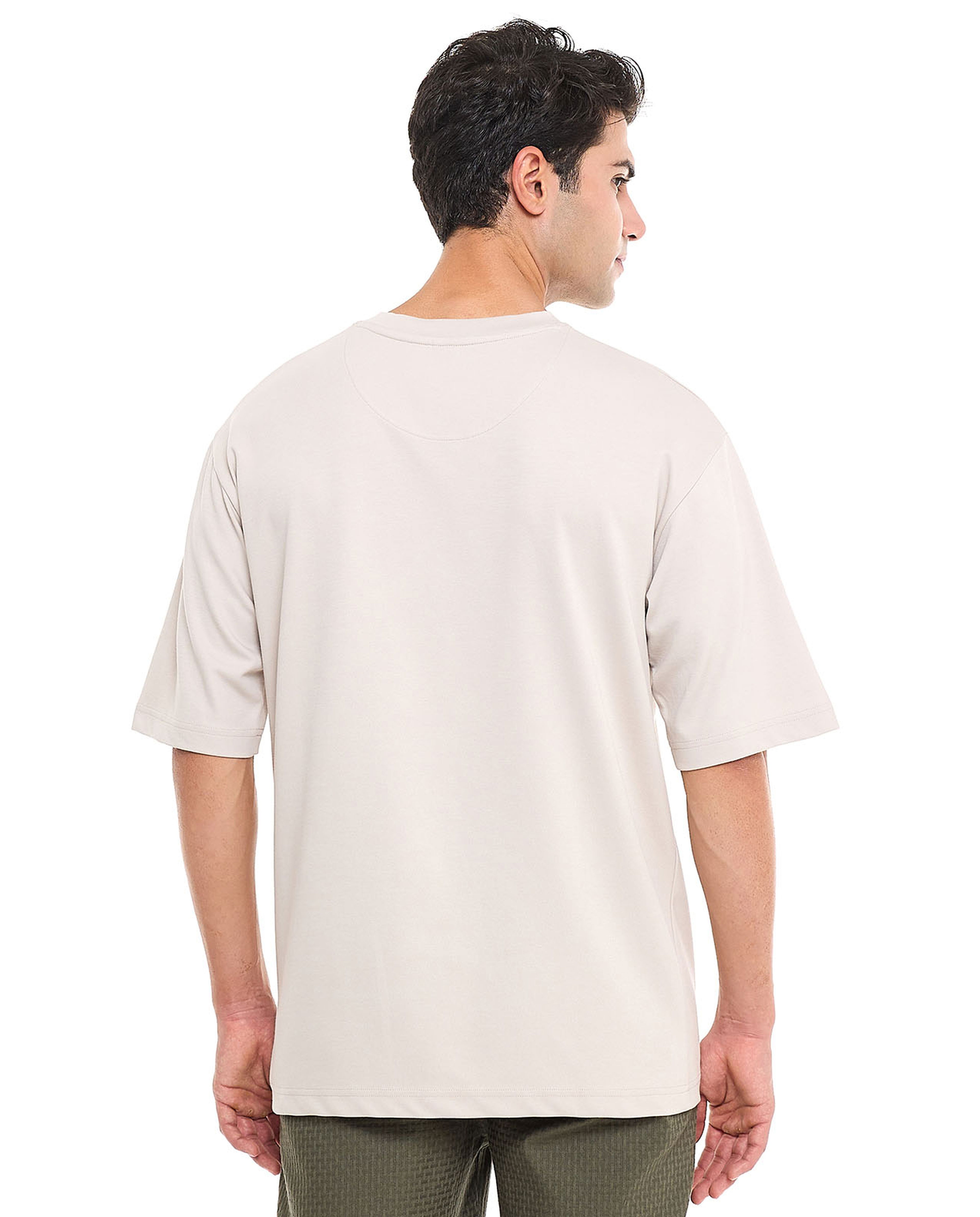 Solid T-Shirt With Crew Neck and Short Sleeves