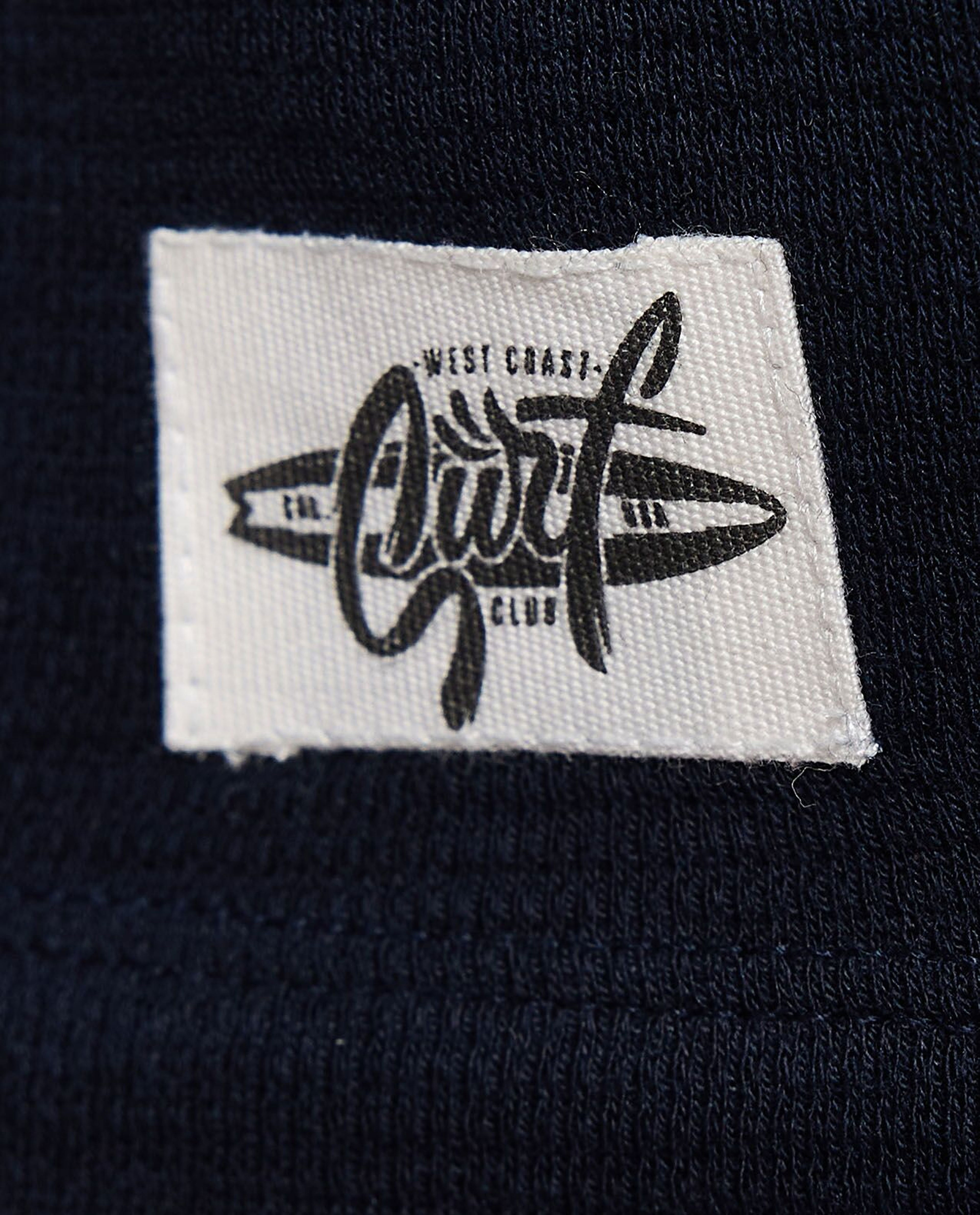 Textured T-Shirt with Henley Neck and Short Sleeves
