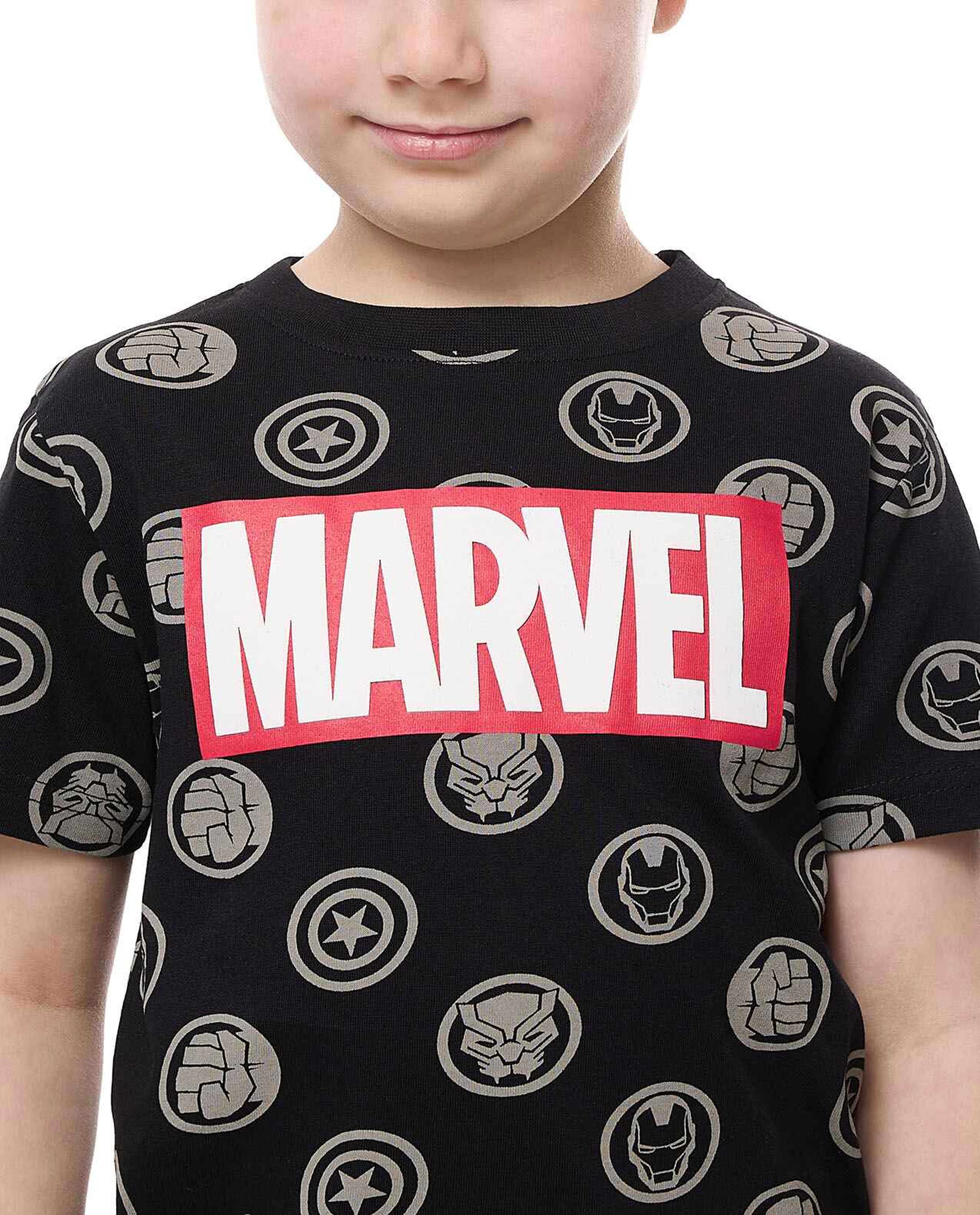 Marvel Printed Shorty Pyjama Set