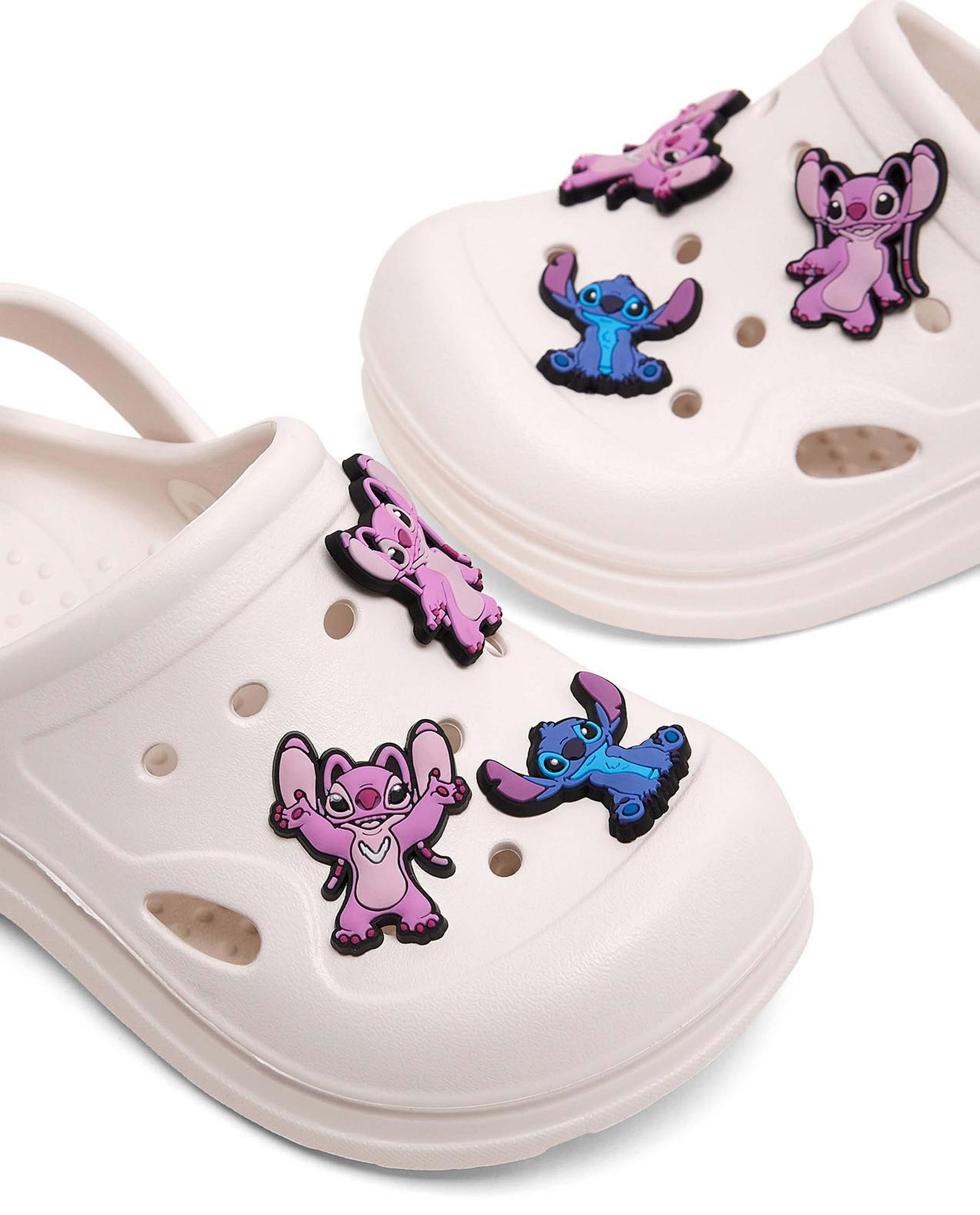 Solid Clogs with Stitch Jibbitz