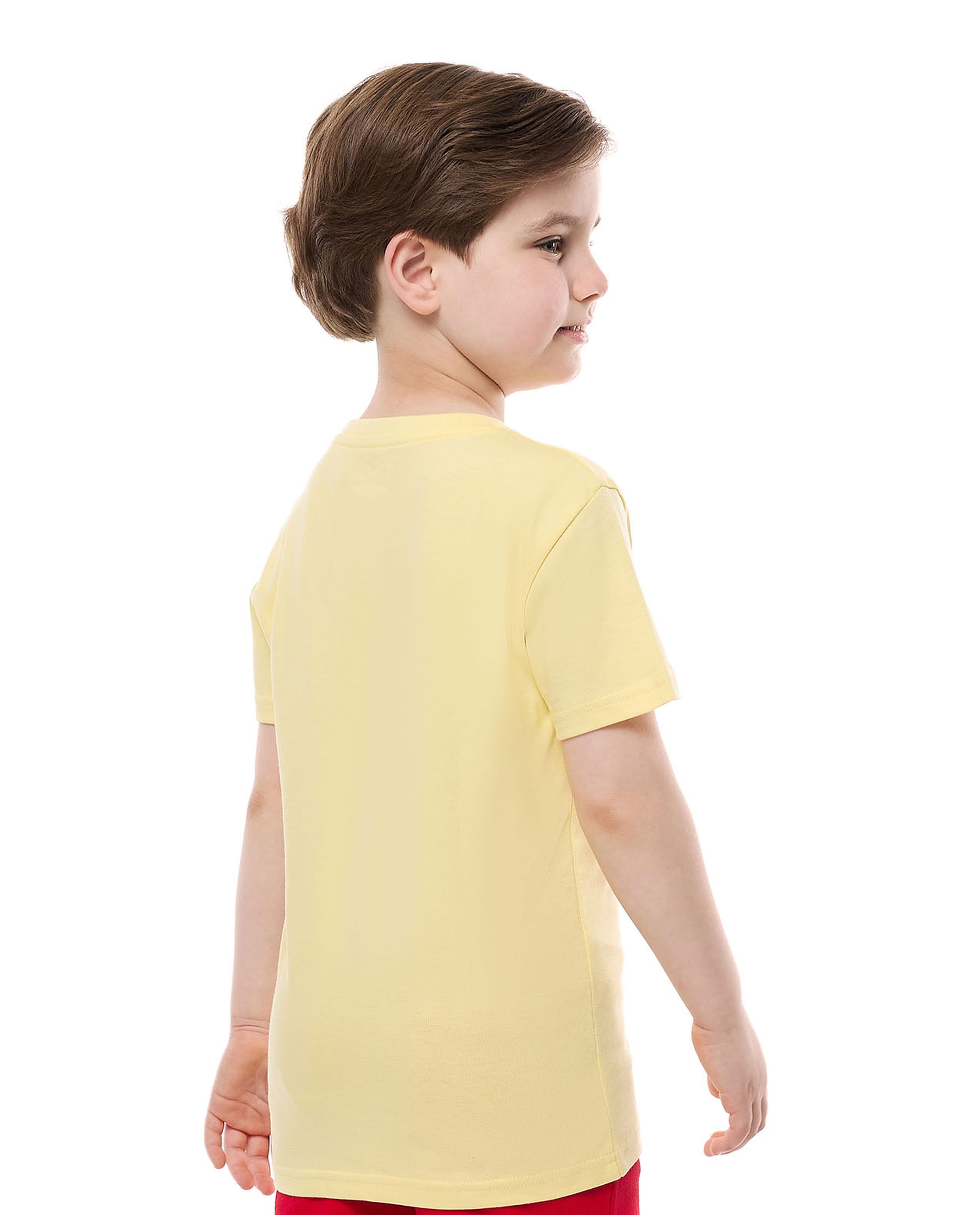 Printed T-Shirt with Crew Neck and Short Sleeves