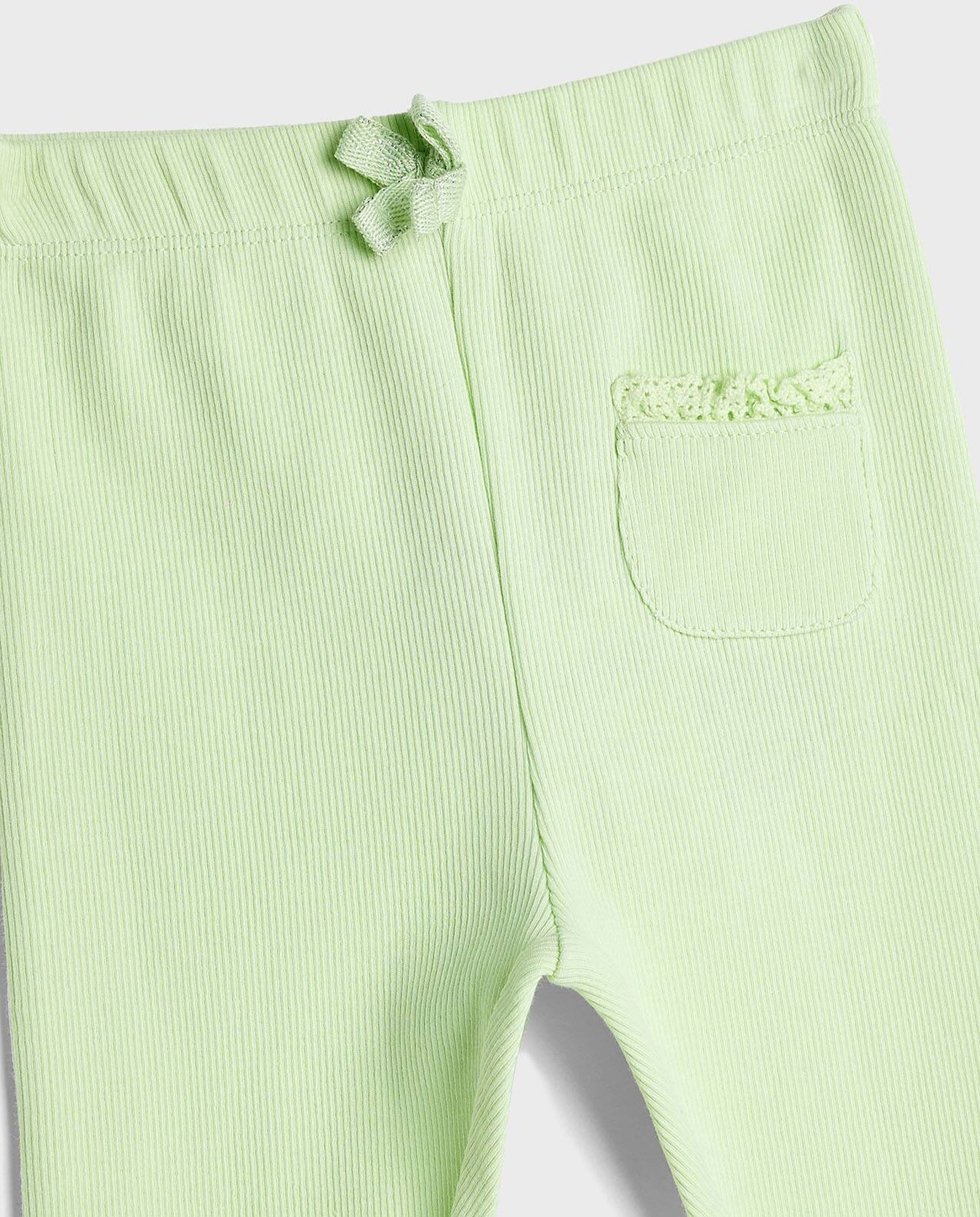 Pocket Detail Pants with Drawstring Closure