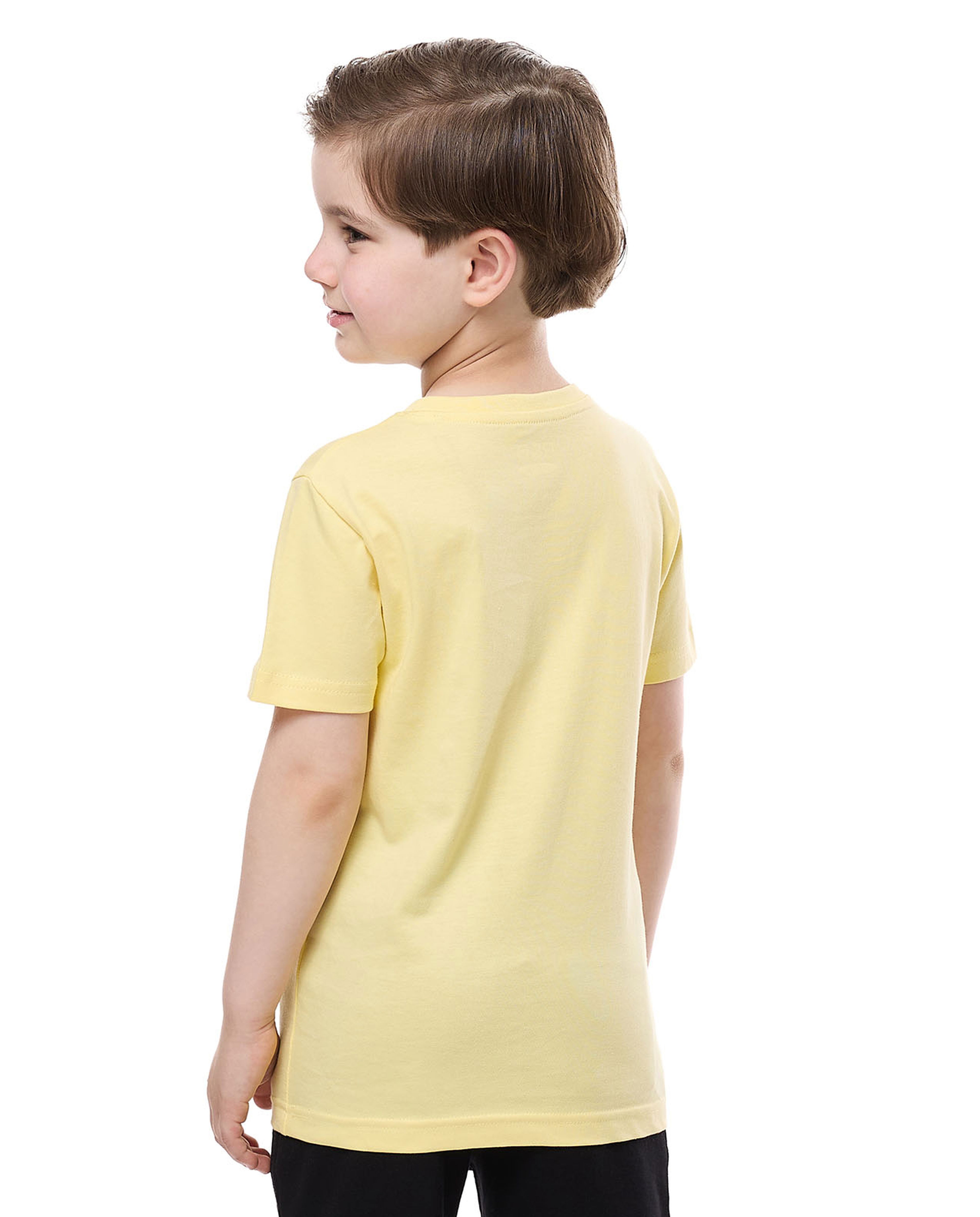 Printed T-Shirt with Crew Neck and Short Sleeves