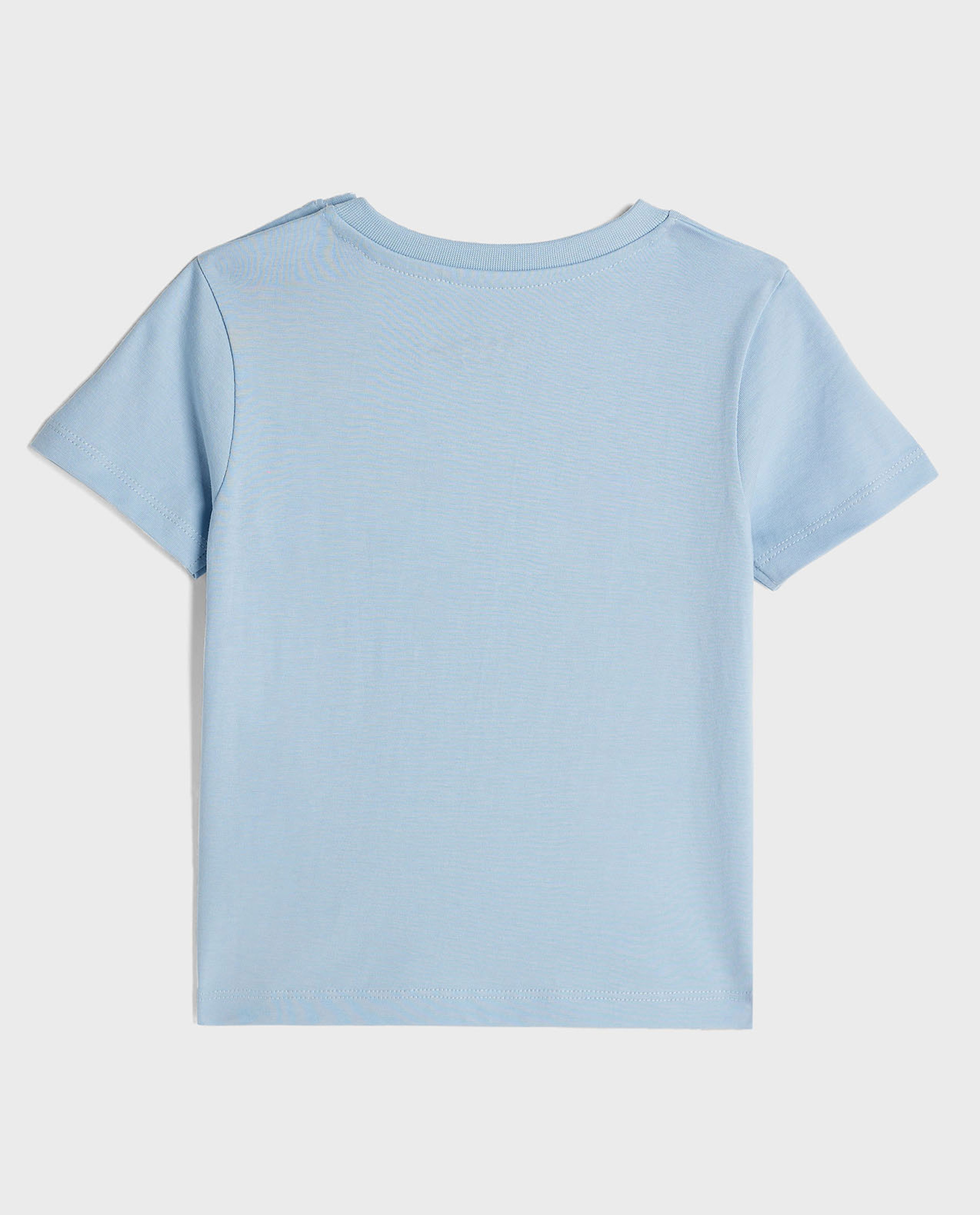 Printed T-Shirt with Crew Neck and Short Sleeves