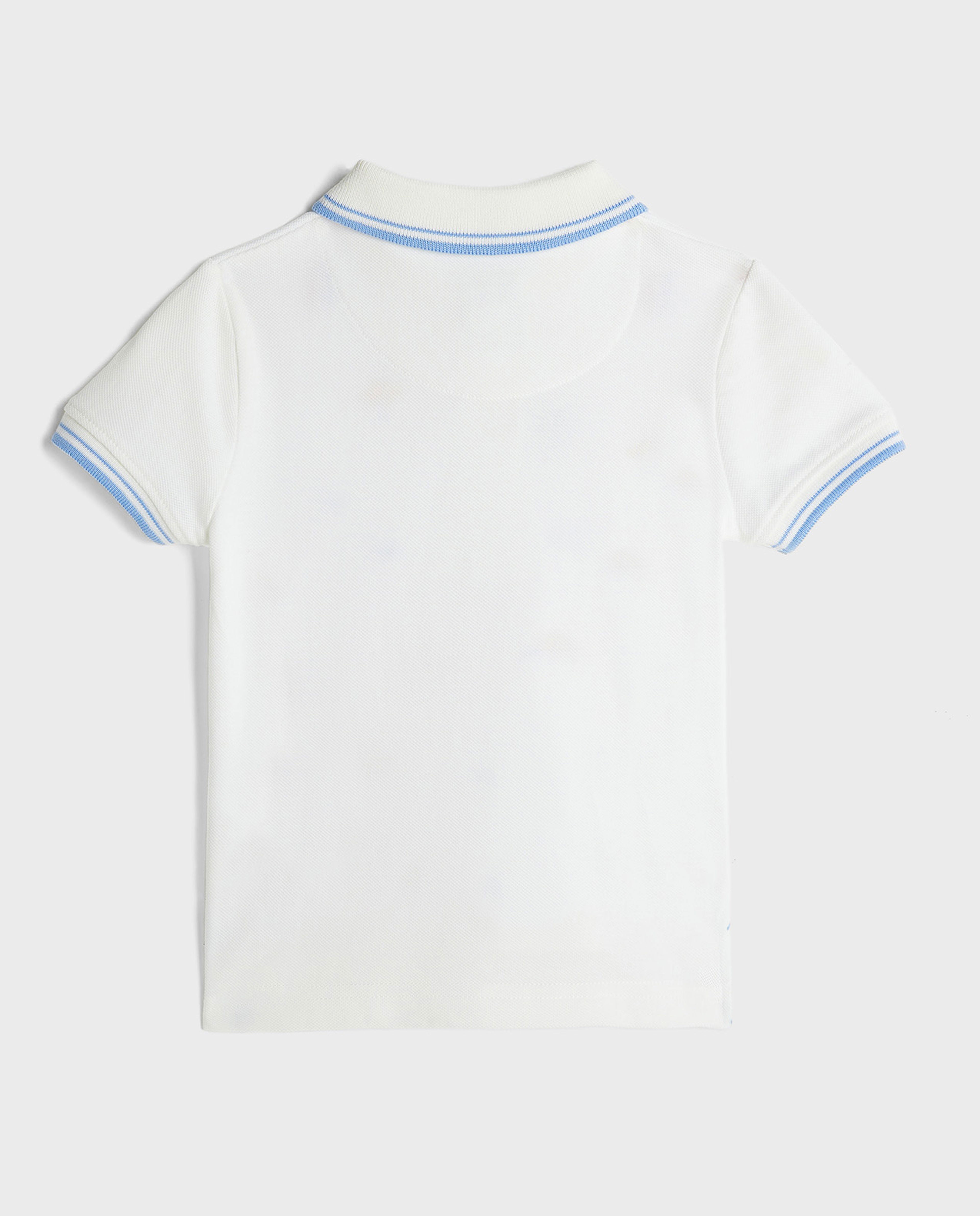Embroidered Polo T-Shirt with Short Sleeves