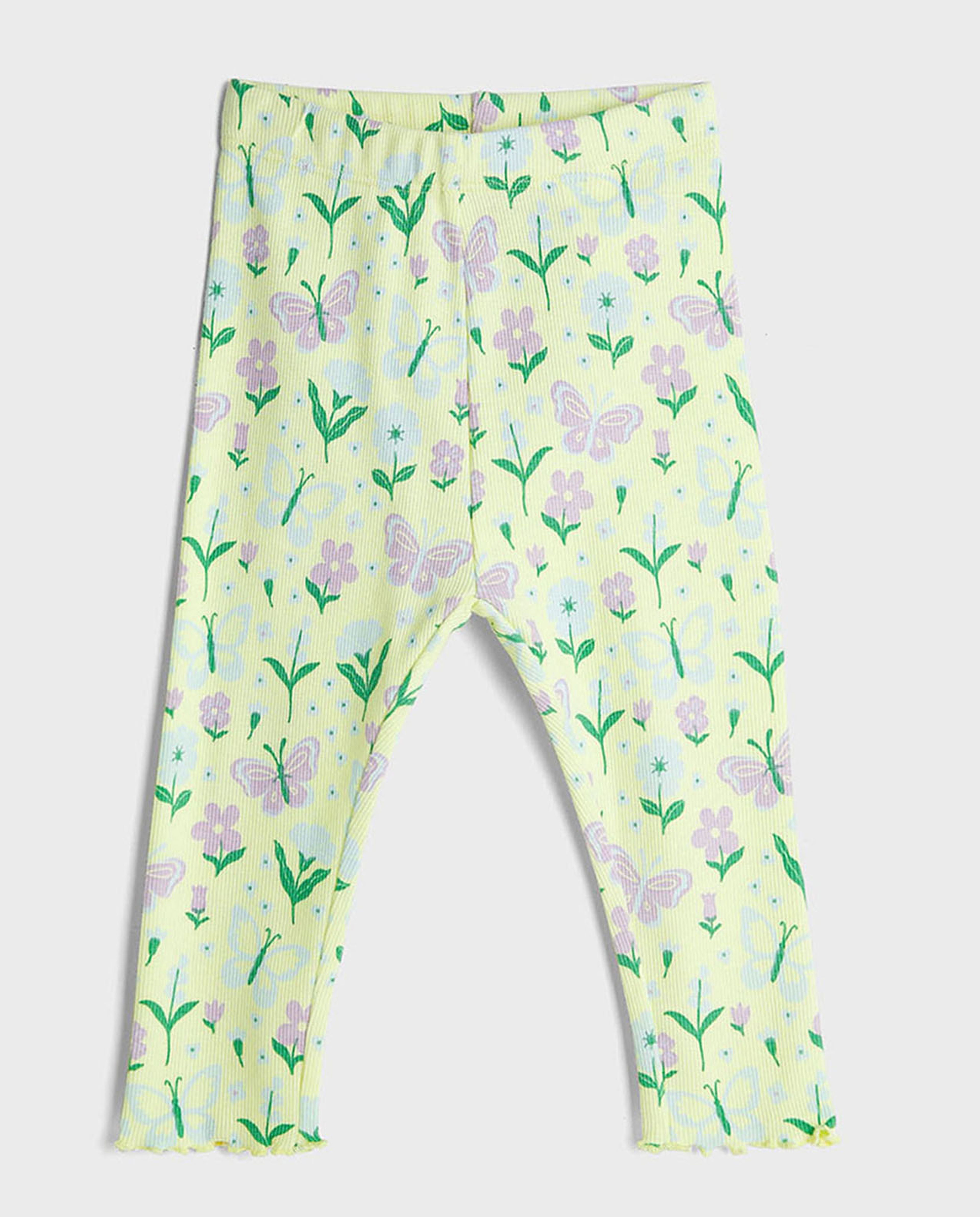 Pack of 2 Leggings with Elastic Waist