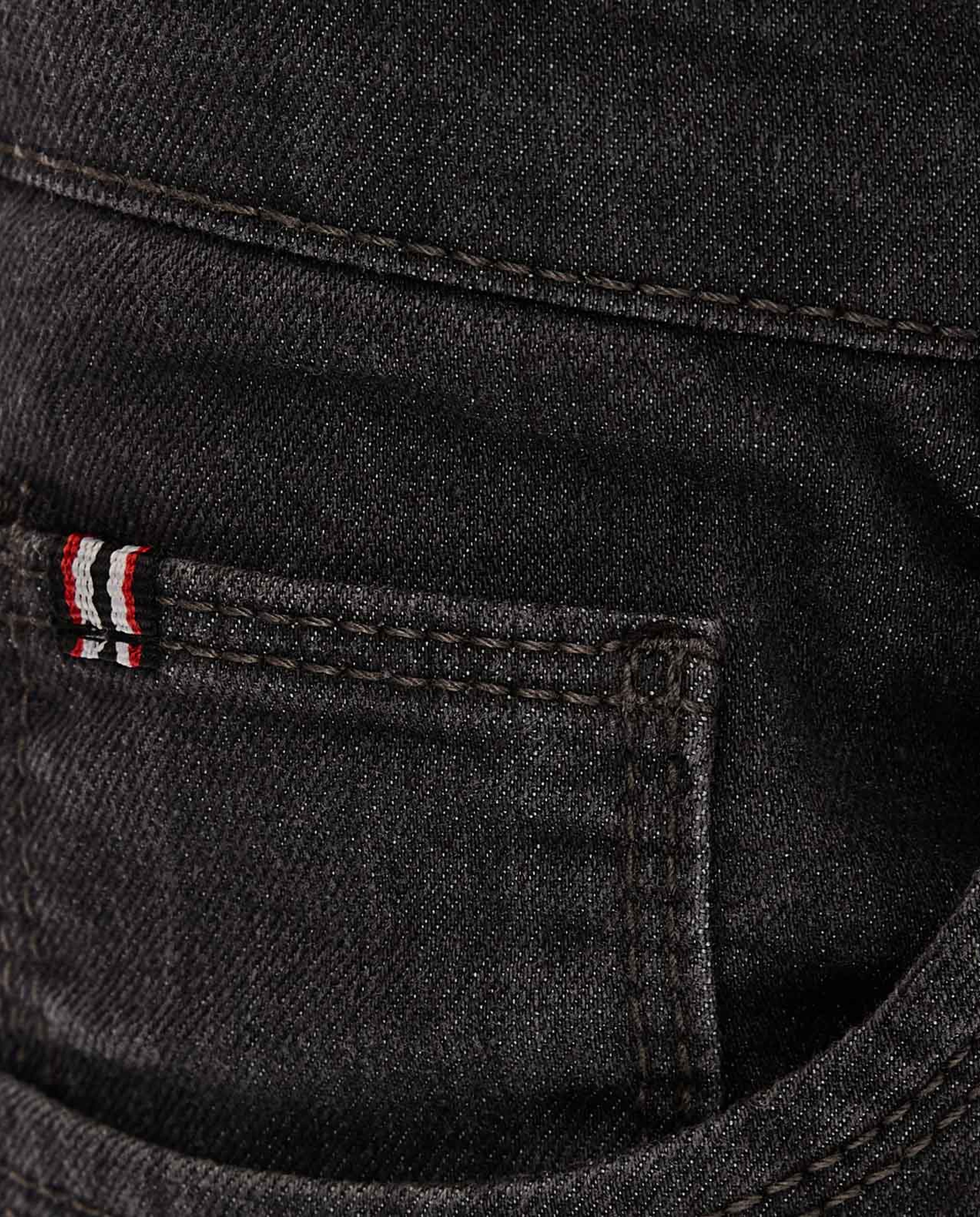 Faded Denim Shorts with Button Closure