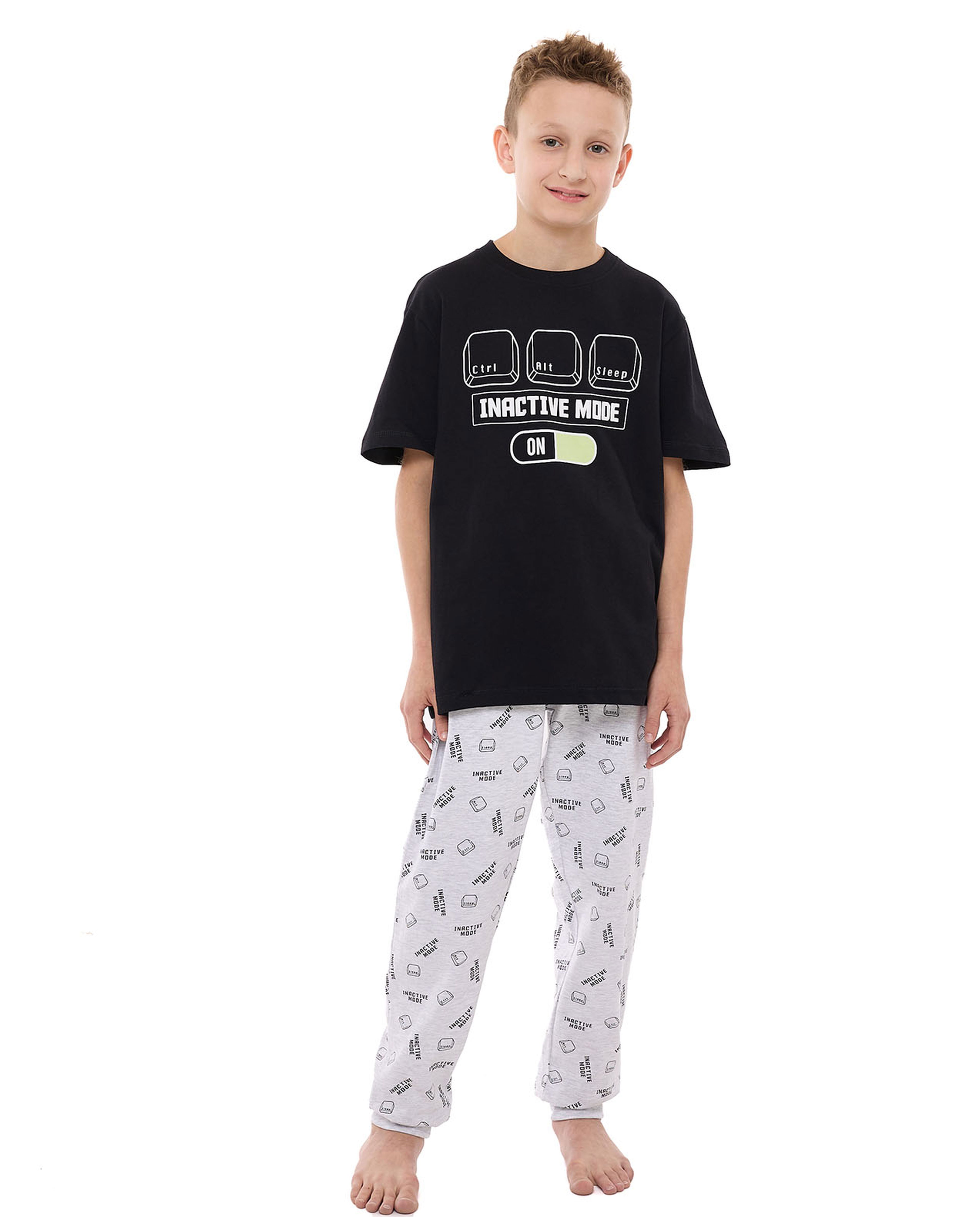 Printed Short Sleeves Pyjama Set