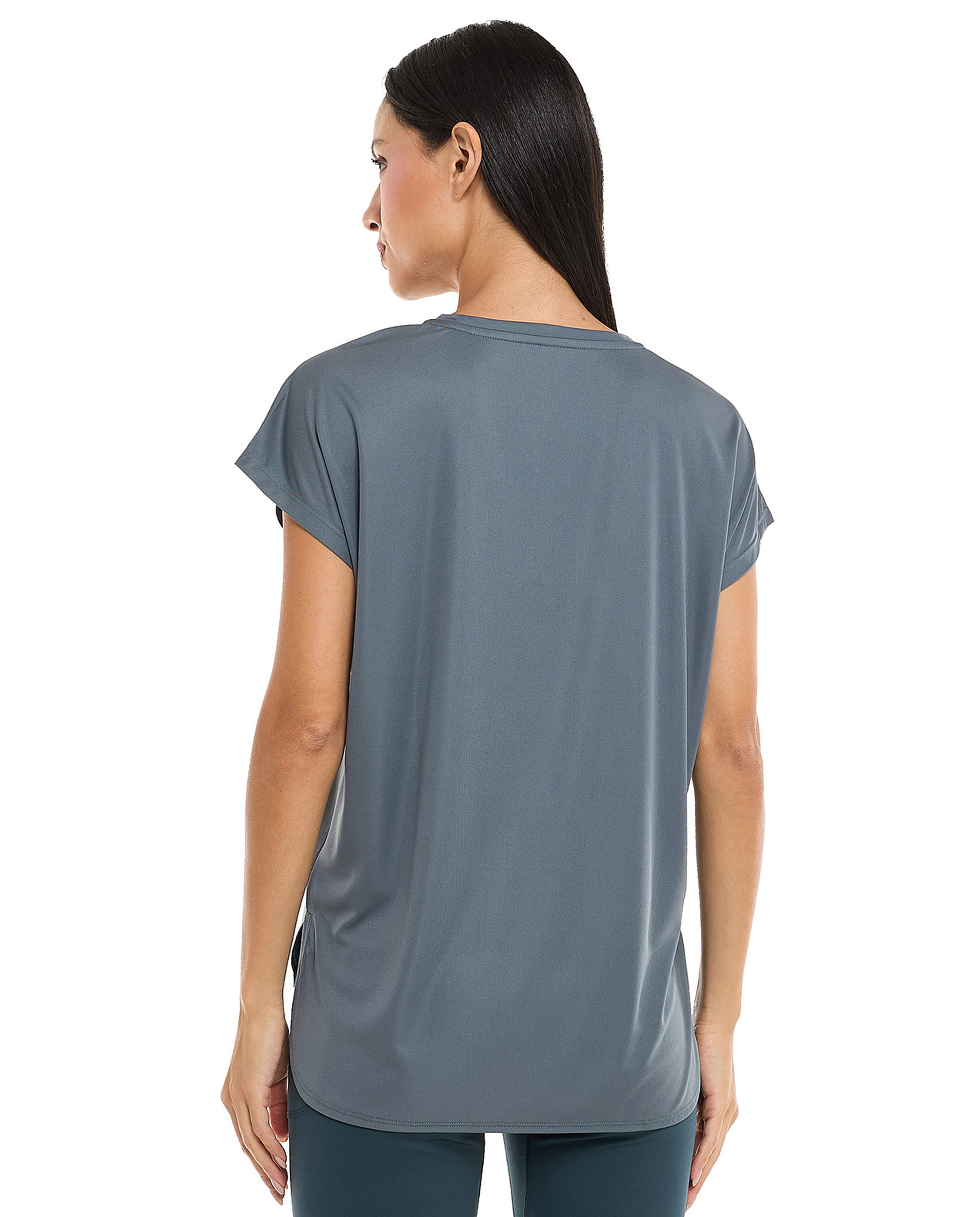 Logo Detail Active T-Shirt with Crew Neck and Short Sleeves